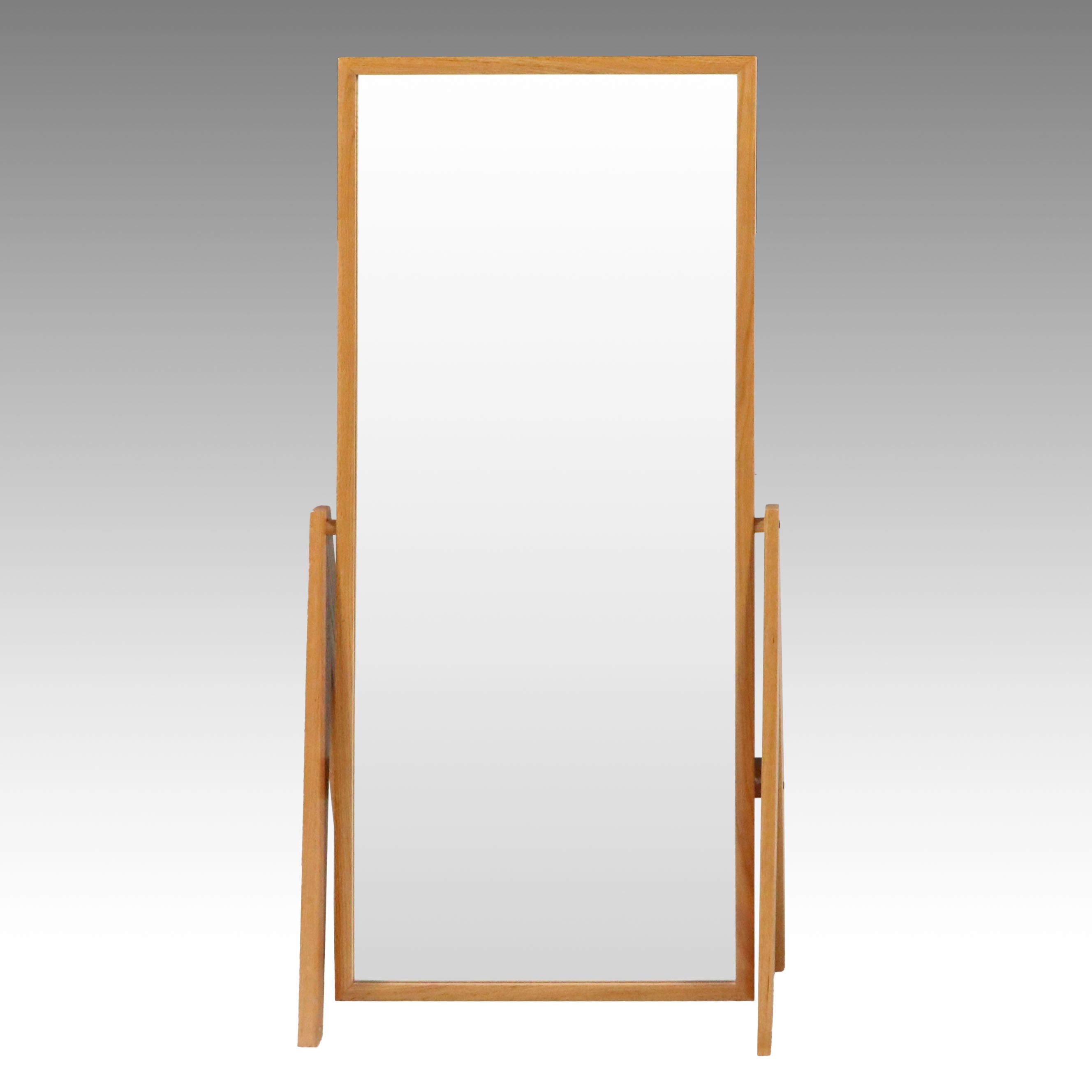 Mid Century Modern Style Floor Standing Mirror
