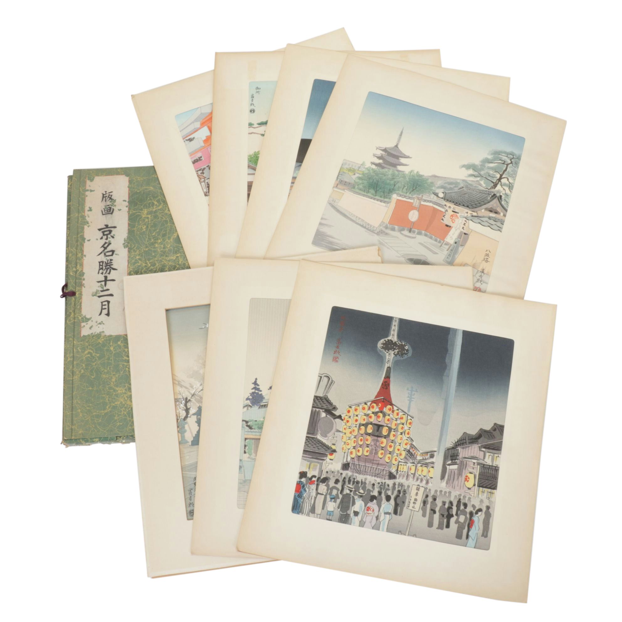 Tomikichiro Tokuriki Japanese Wood Block Prints "Twelve Months of Kyoto"