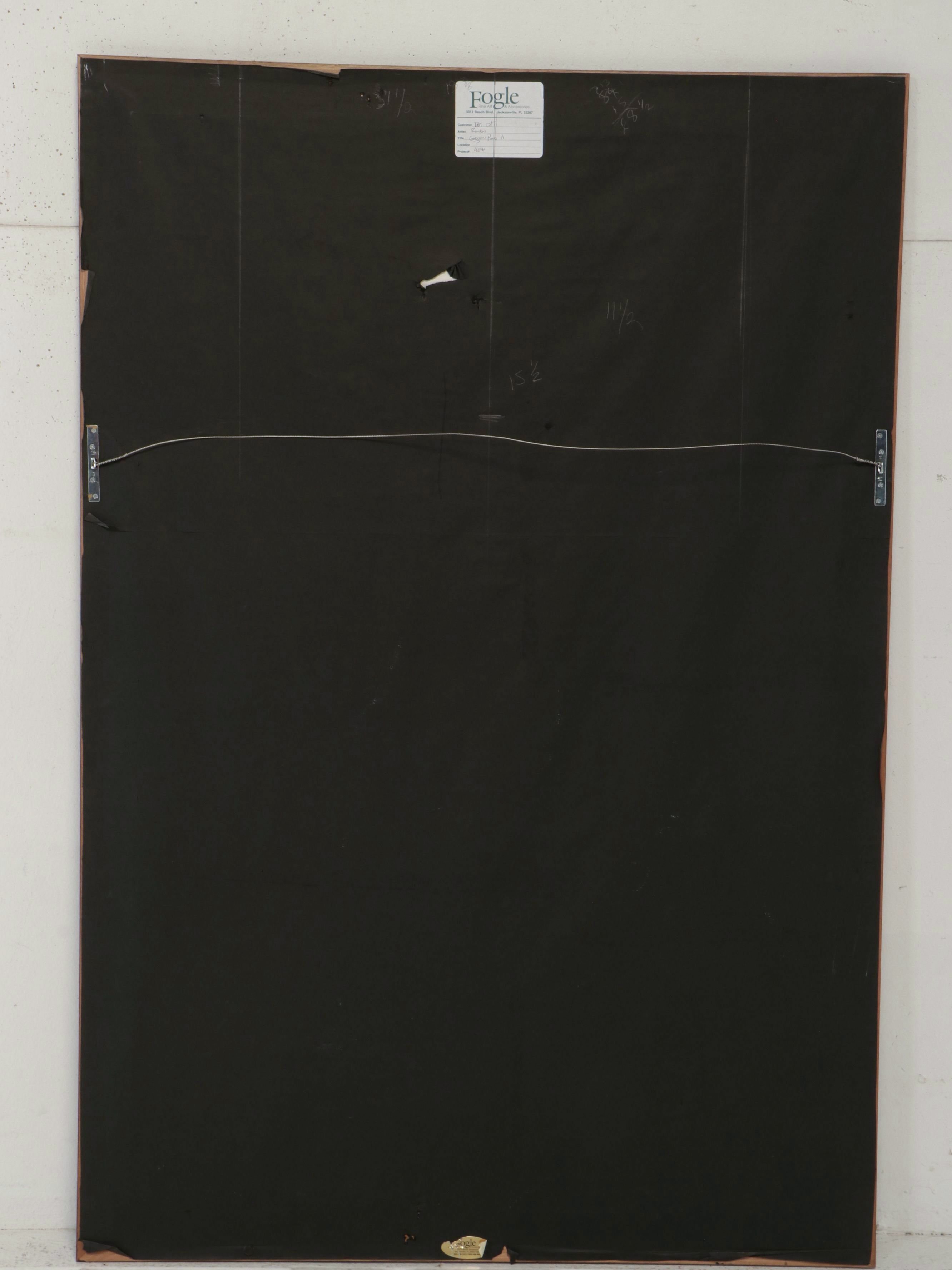 Large-Scale Offset Lithograph After Carol Rowan "Garden Pond"