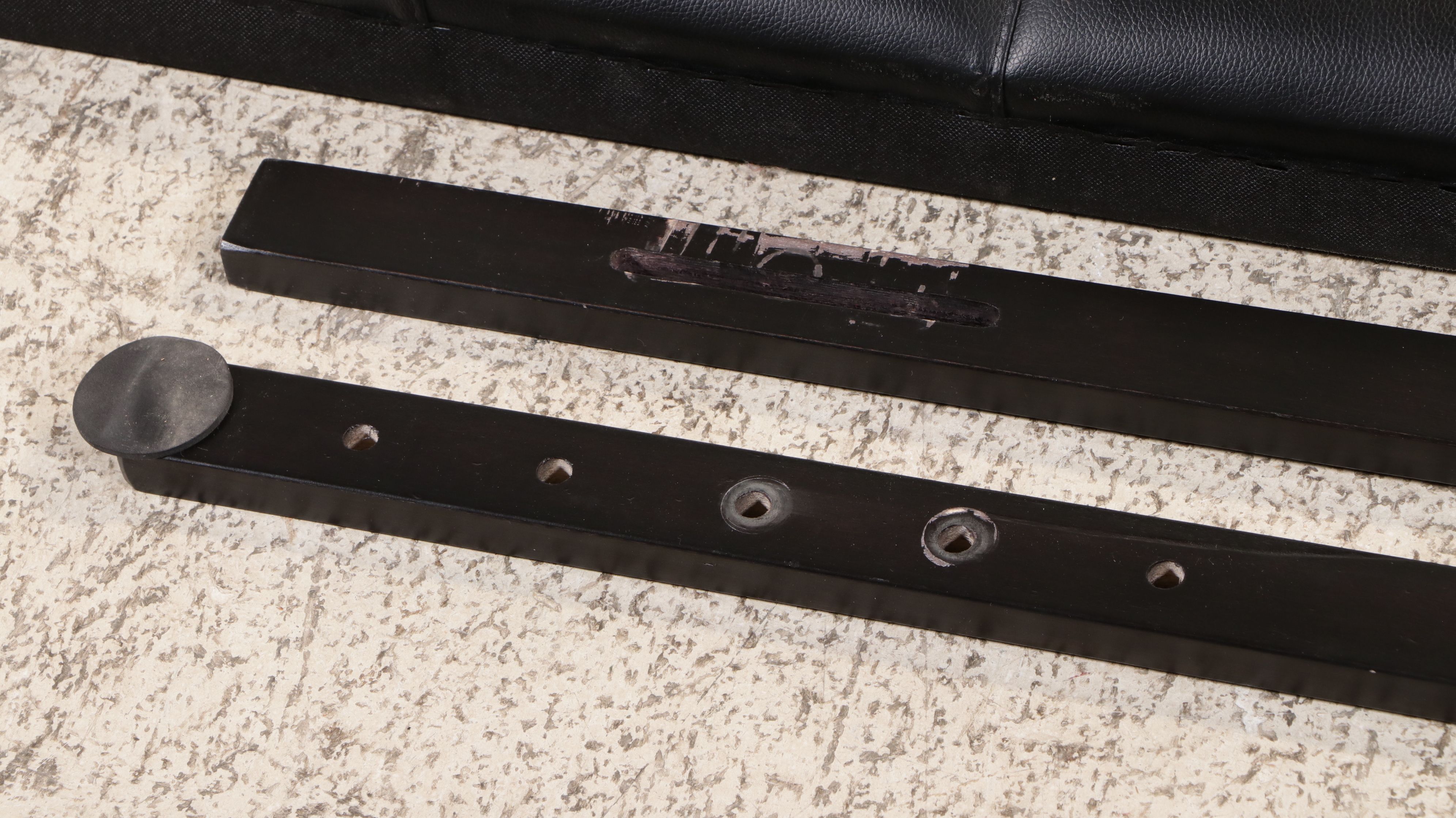 Contemporary Scalloped Headboard with Tufted Upholstered Footboard