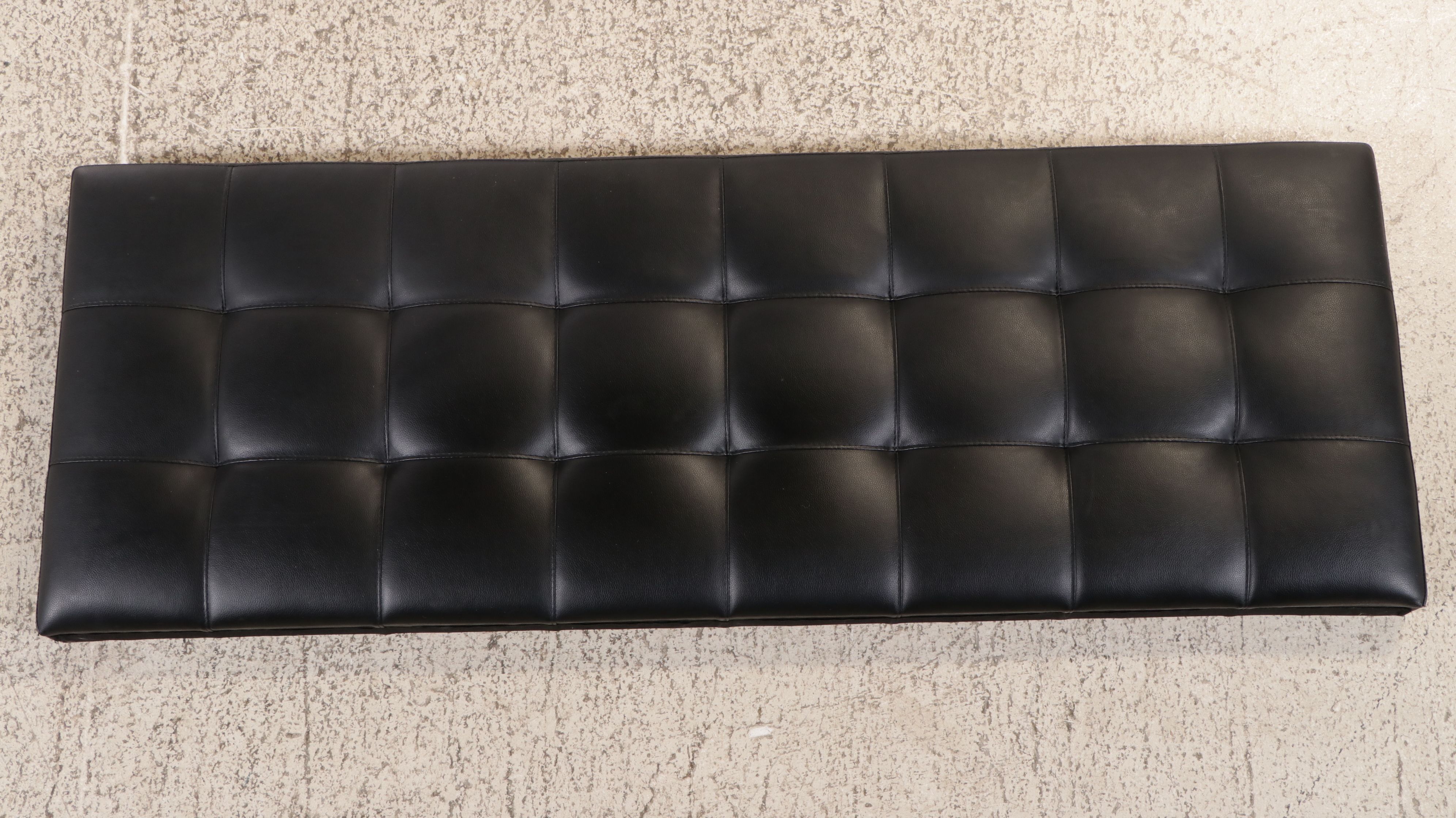 Contemporary Scalloped Headboard with Tufted Upholstered Footboard