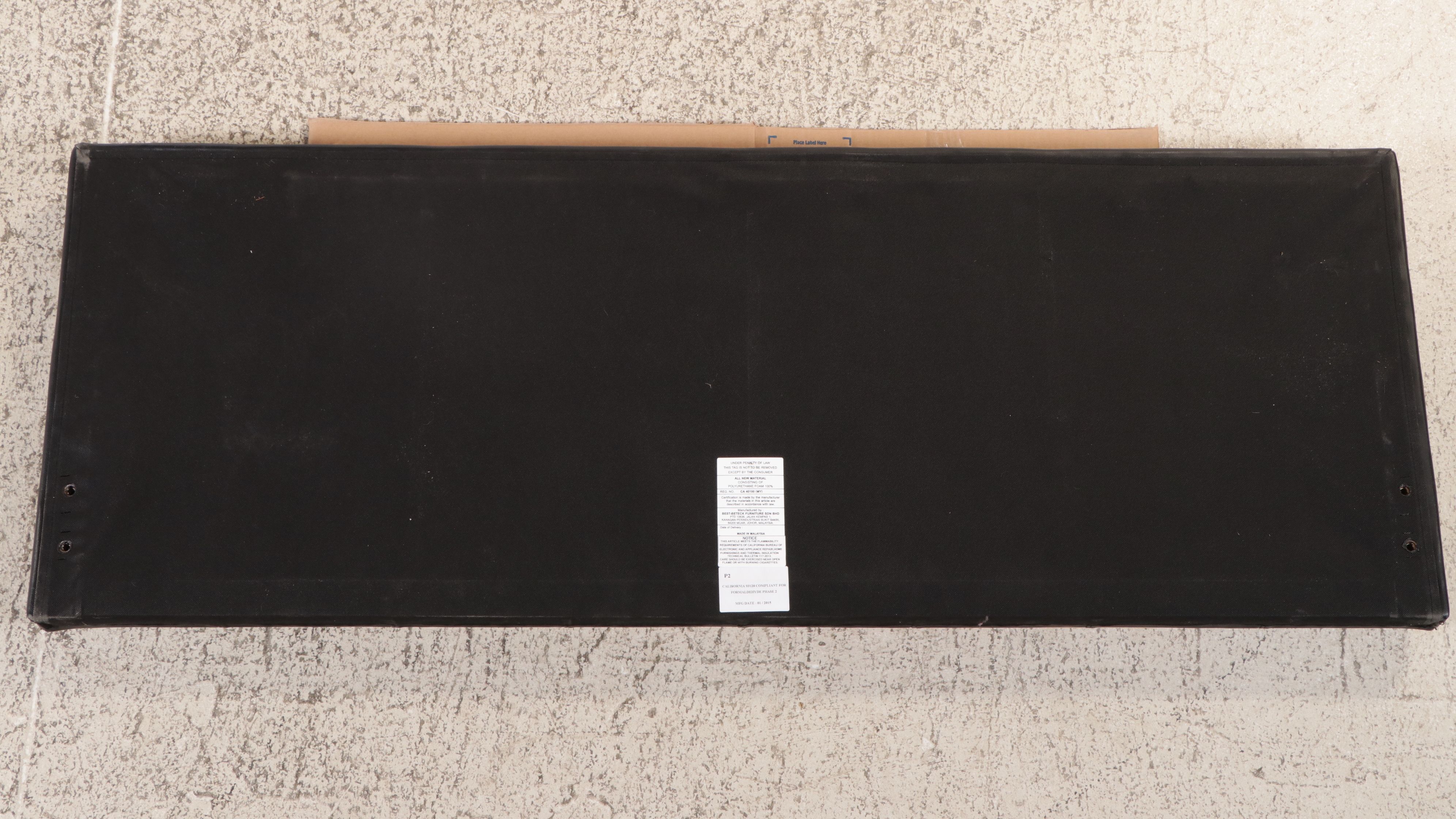 Contemporary Scalloped Headboard with Tufted Upholstered Footboard