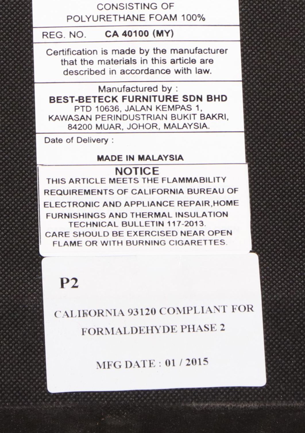 Contemporary Scalloped Headboard with Tufted Upholstered Footboard