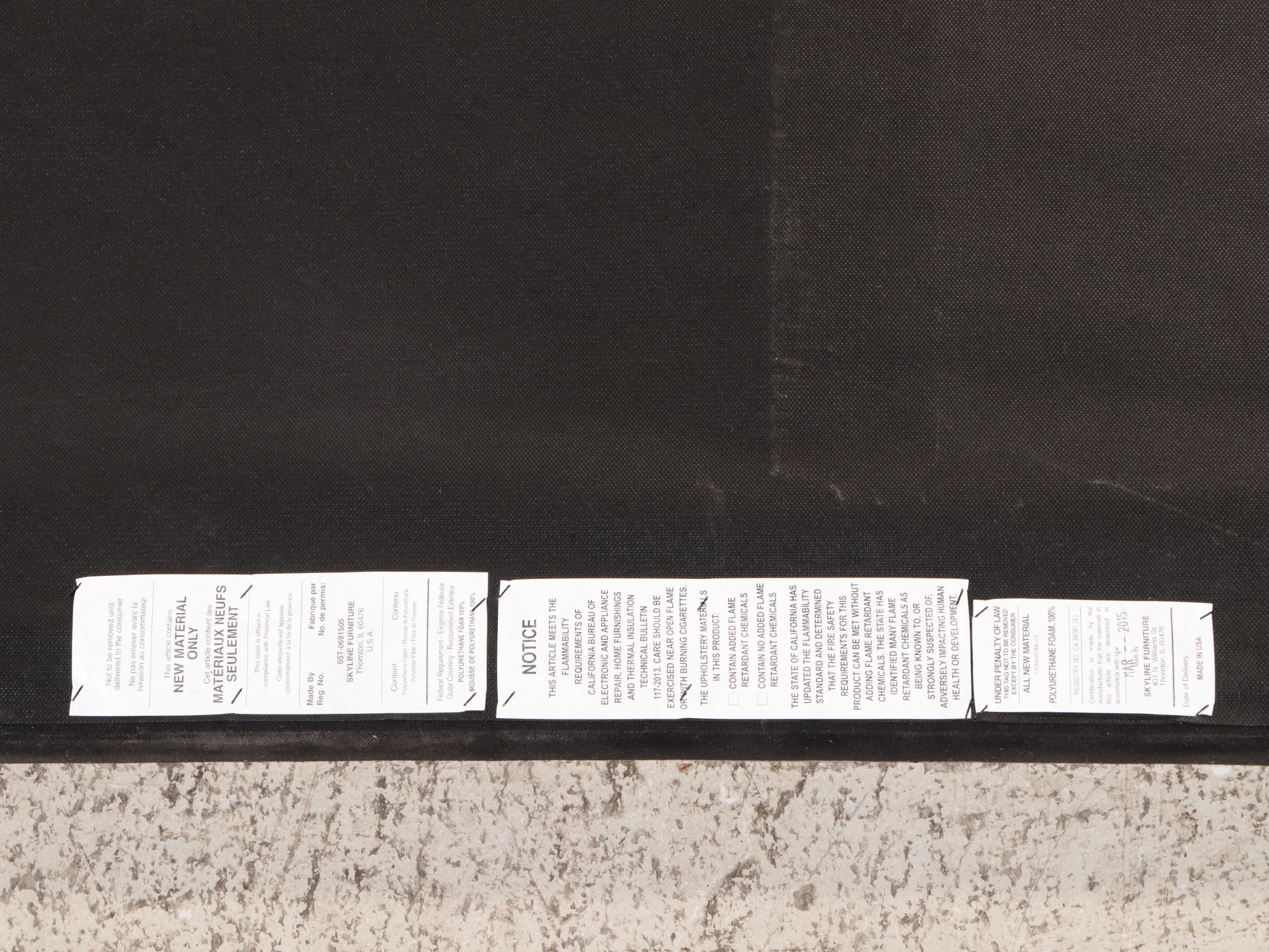 Contemporary Scalloped Headboard with Tufted Upholstered Footboard