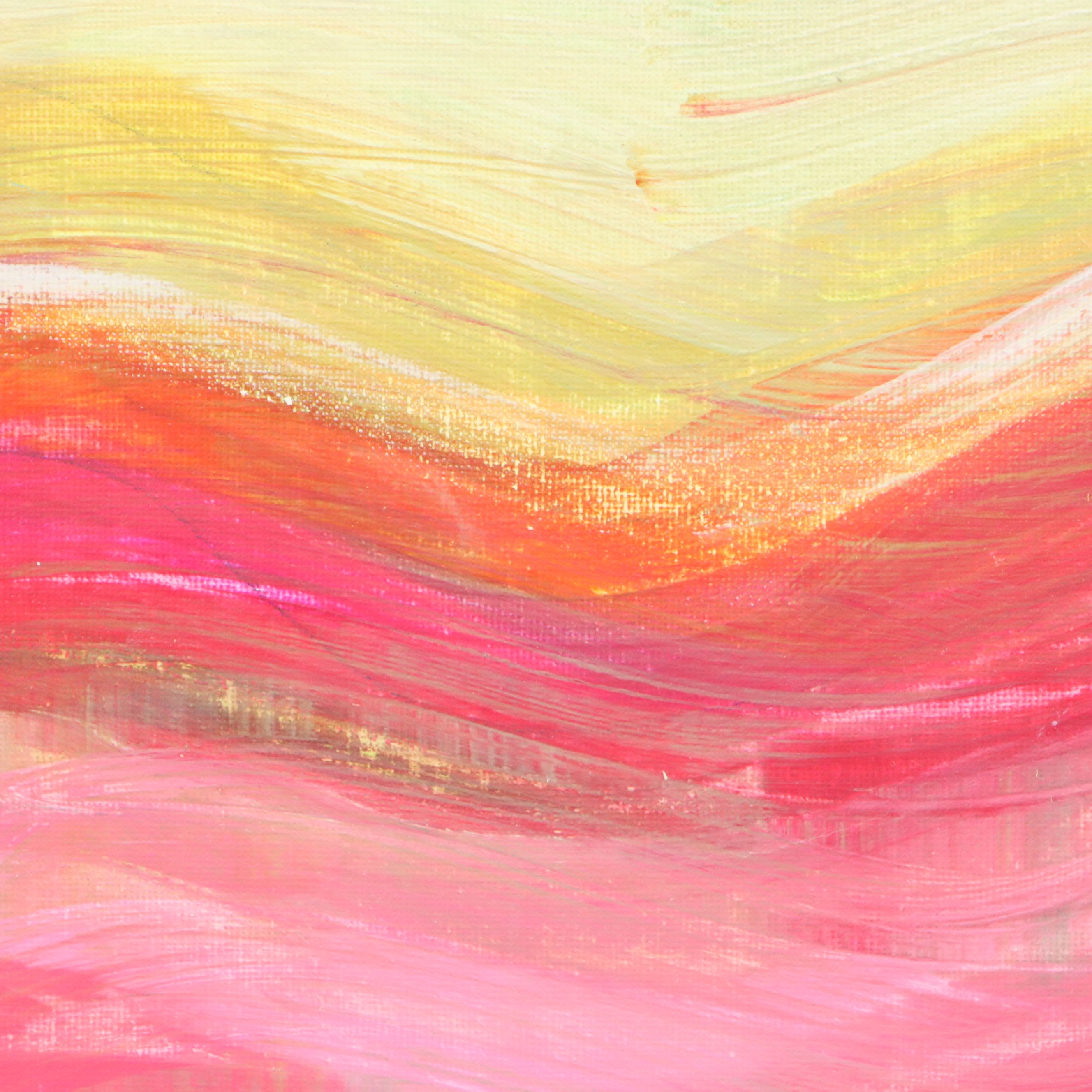 J. Popolin Abstract Acrylic Painting "Sea Dreams," 2026