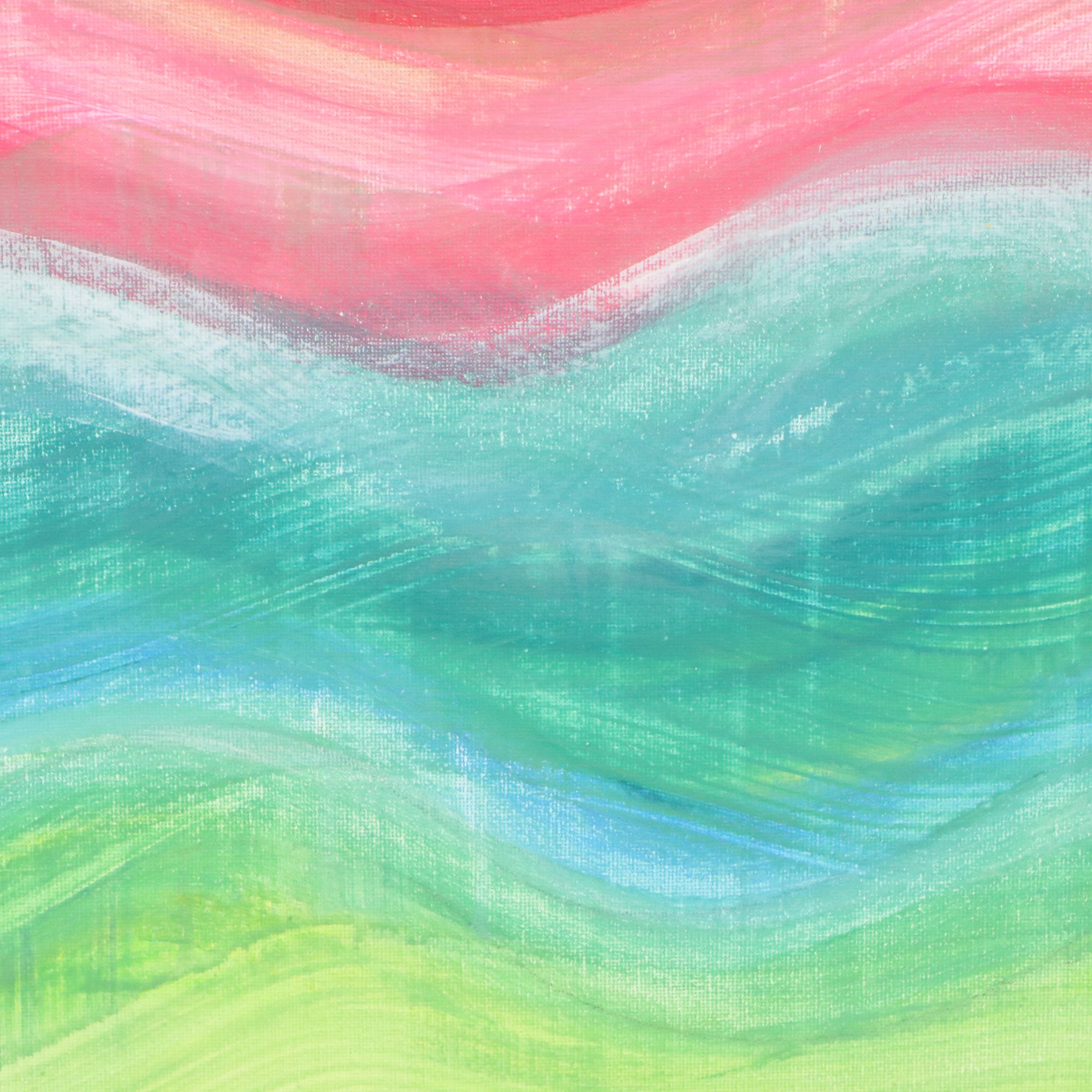 J. Popolin Abstract Acrylic Painting "Sea Dreams," 2026