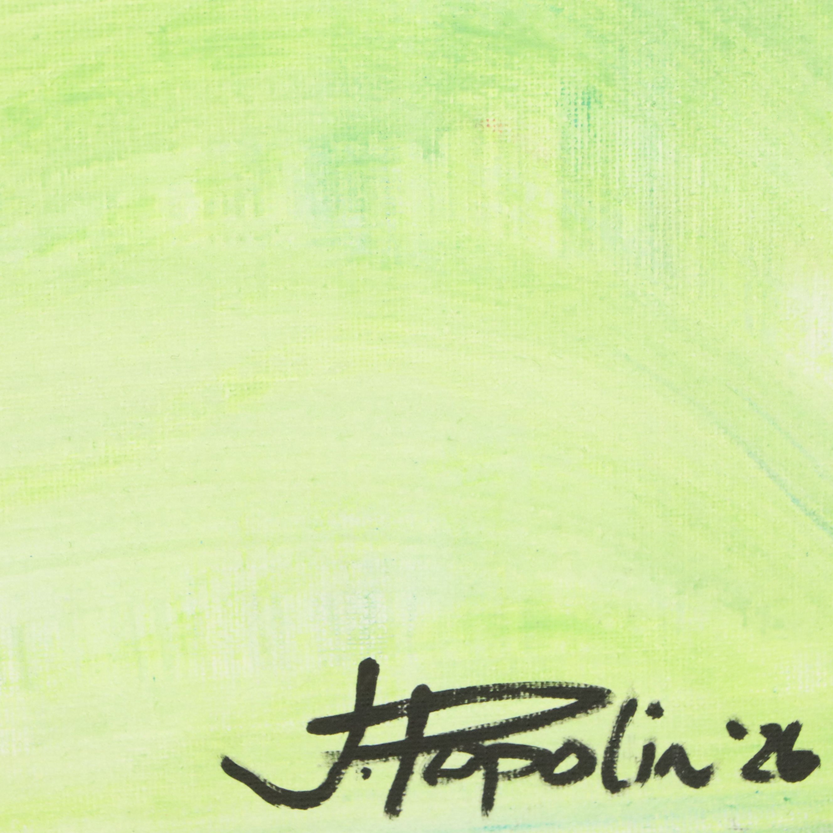 J. Popolin Abstract Acrylic Painting "Sea Dreams," 2026