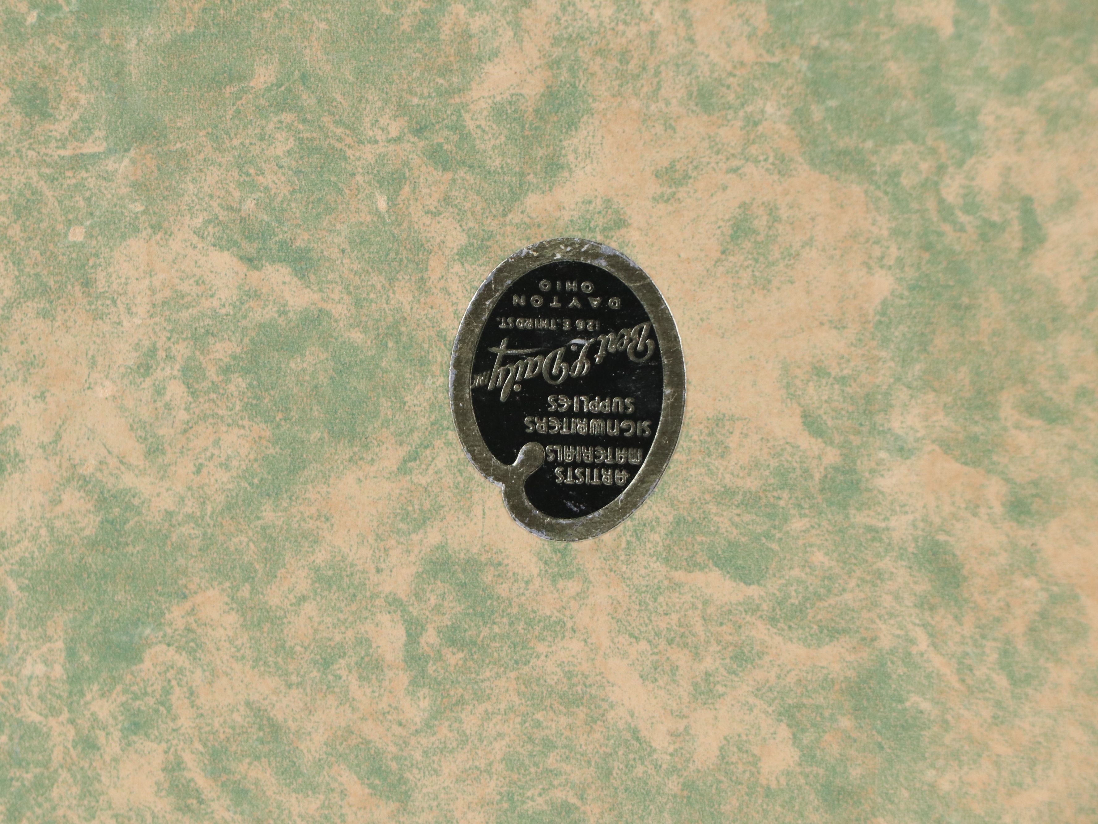 Oil Painting of Wintertime Forest, Mid to Late 20th Century