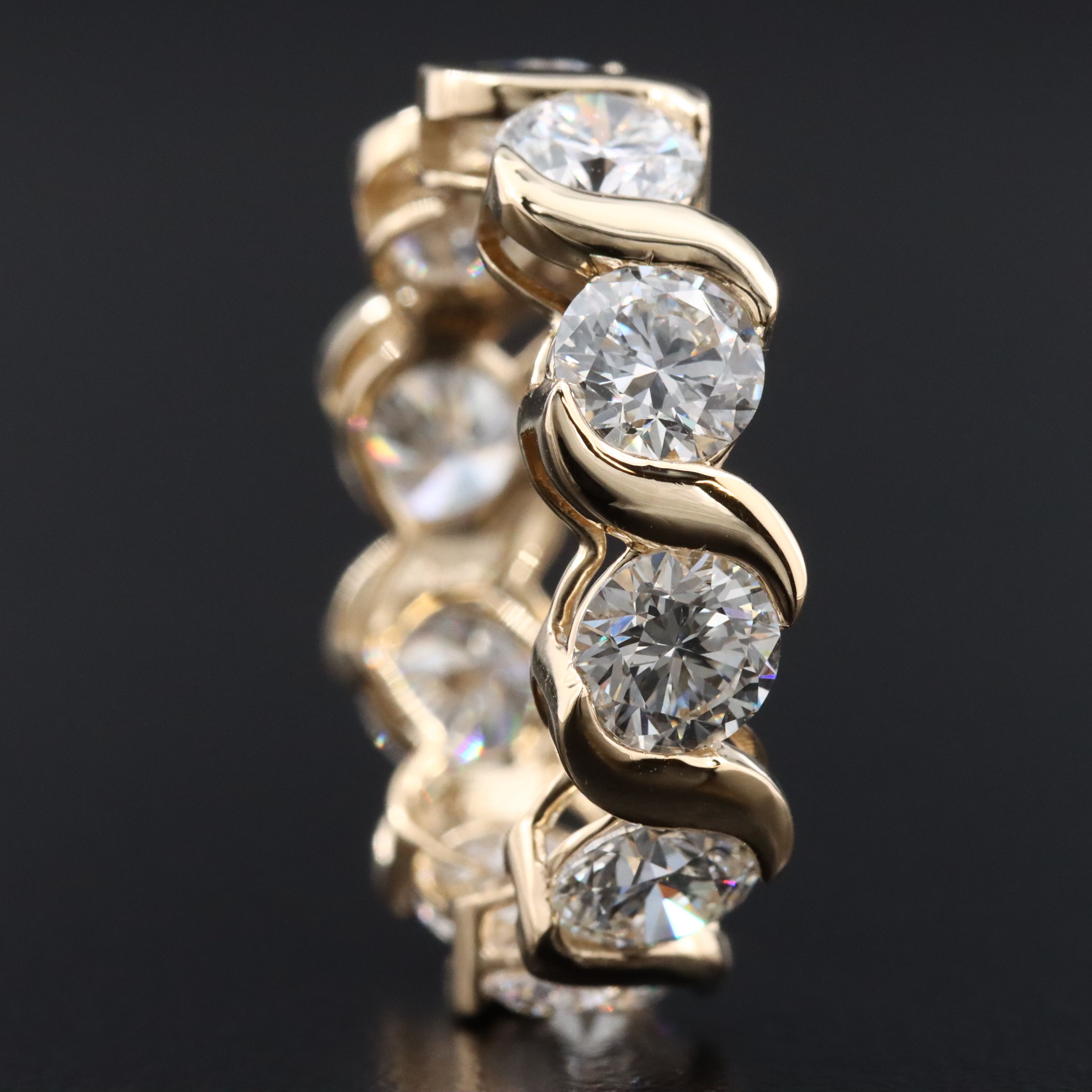 14K 5.29 CTW Lab Grown Diamond Eternity Band