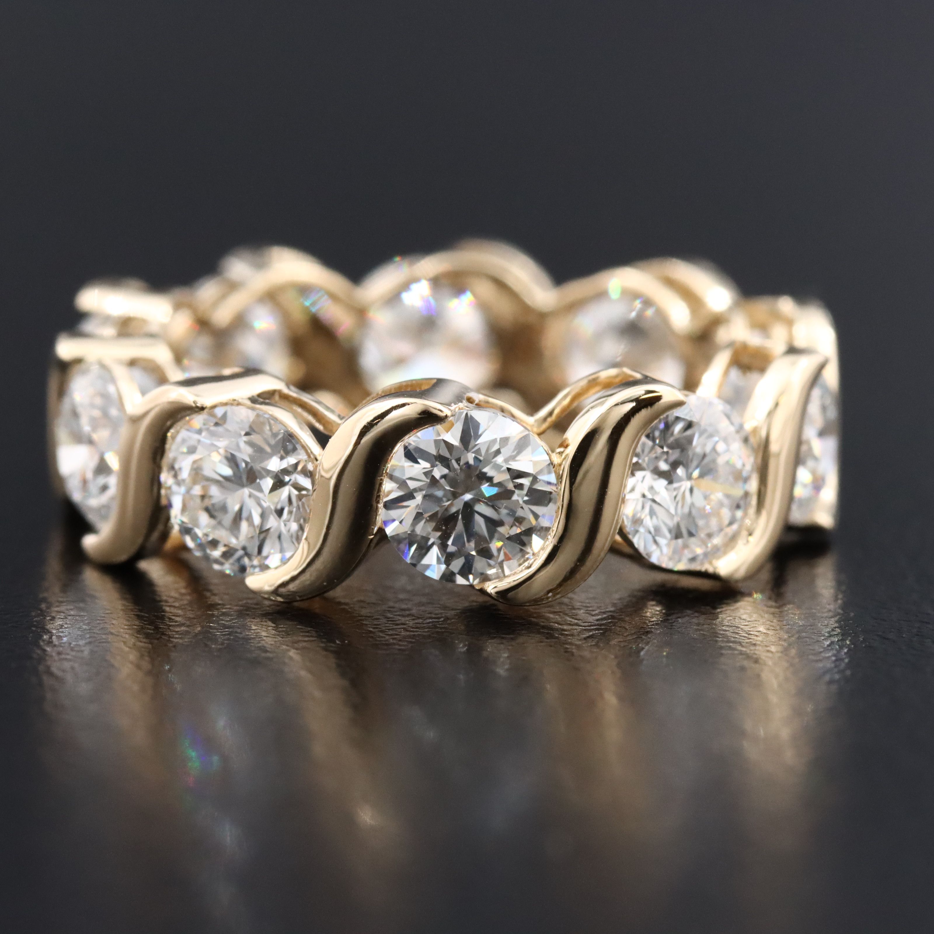 14K 5.29 CTW Lab Grown Diamond Eternity Band