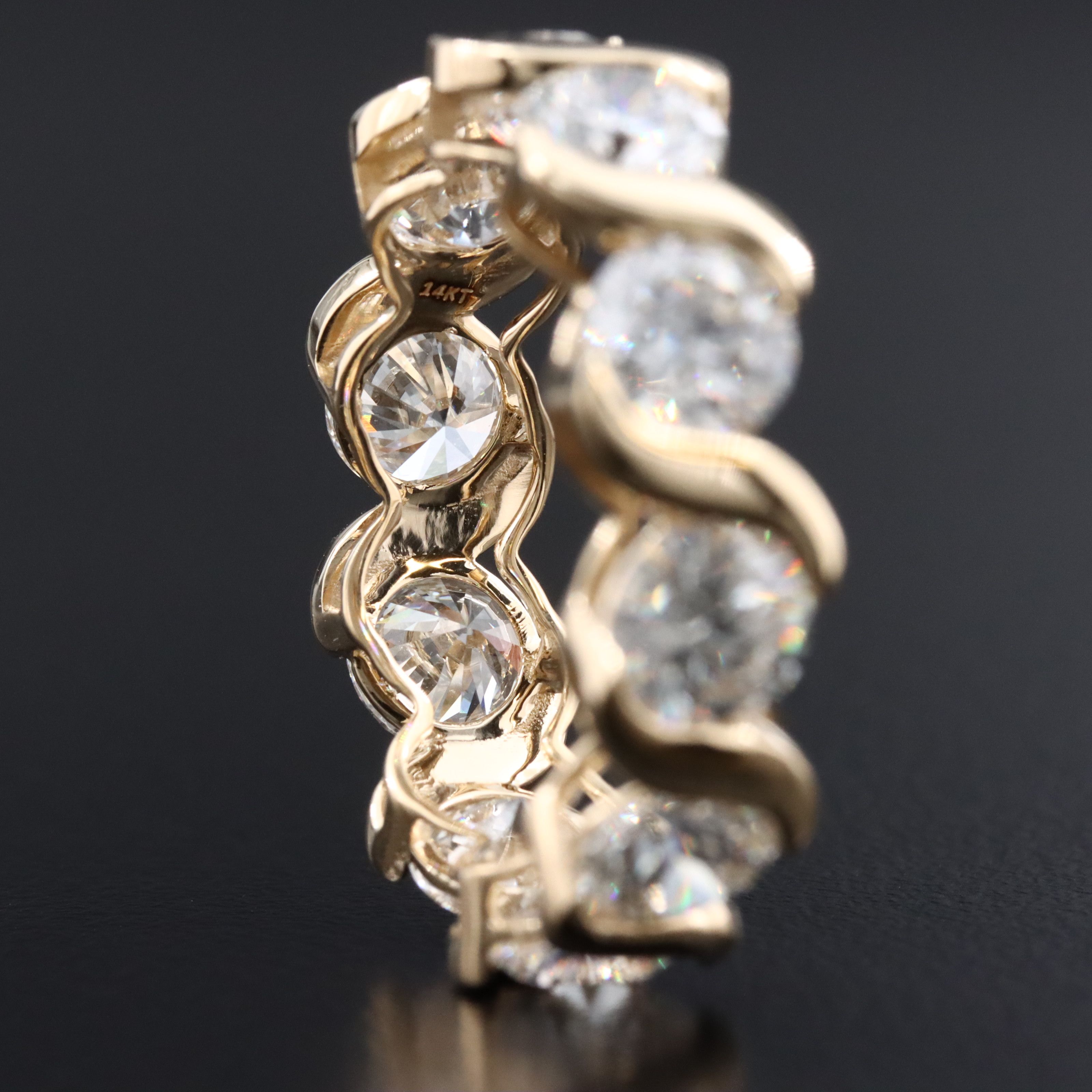 14K 5.29 CTW Lab Grown Diamond Eternity Band