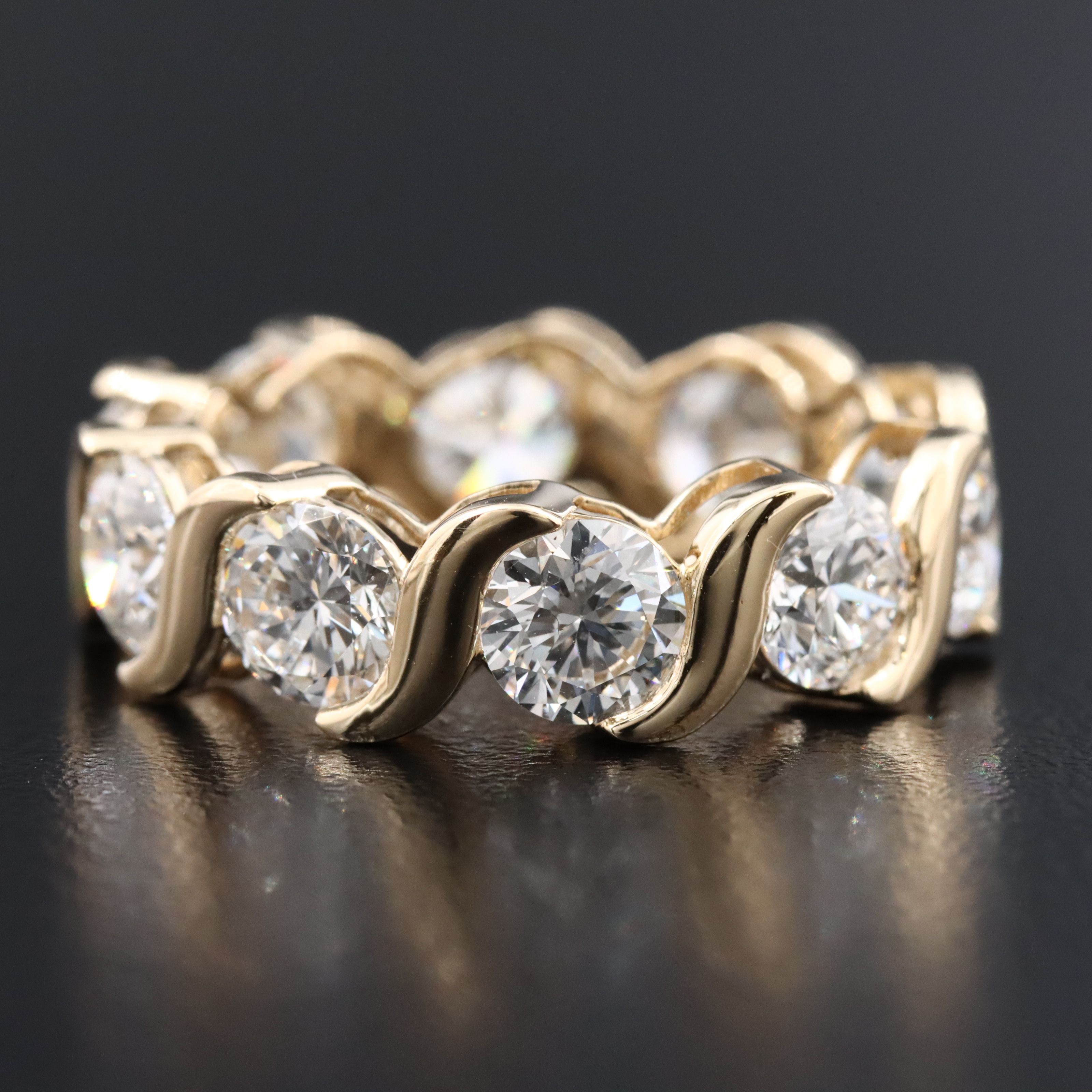 14K 5.29 CTW Lab Grown Diamond Eternity Band