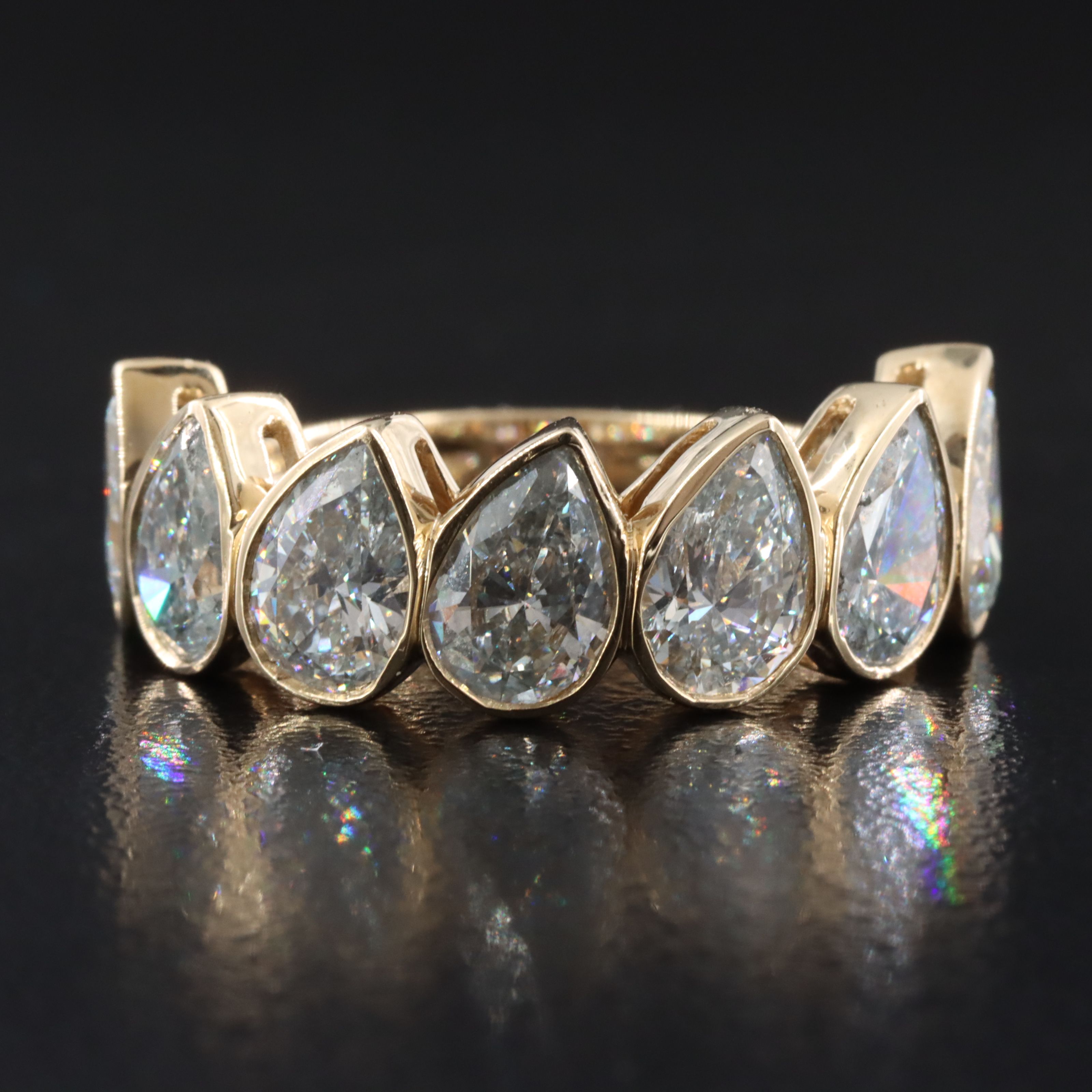 14K 3.81 CTW Lab Grown Diamond Ring