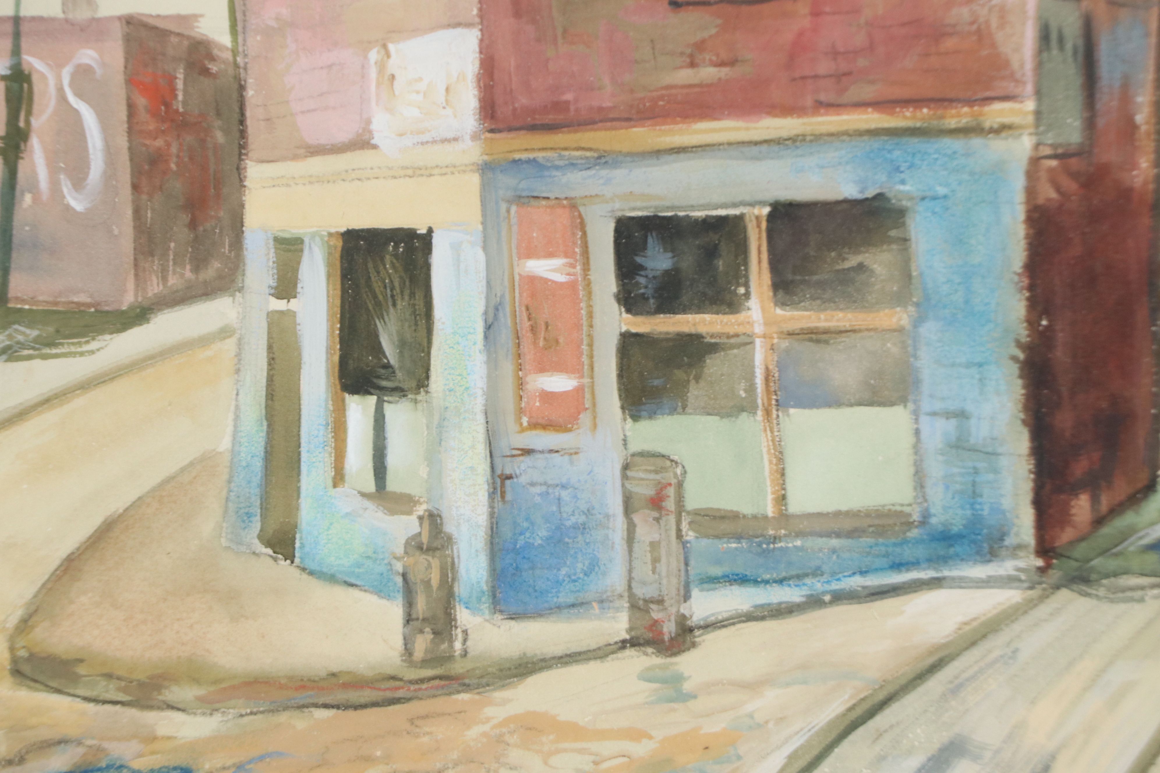 John Teyral Watercolor Painting "Cleveland O," 1936