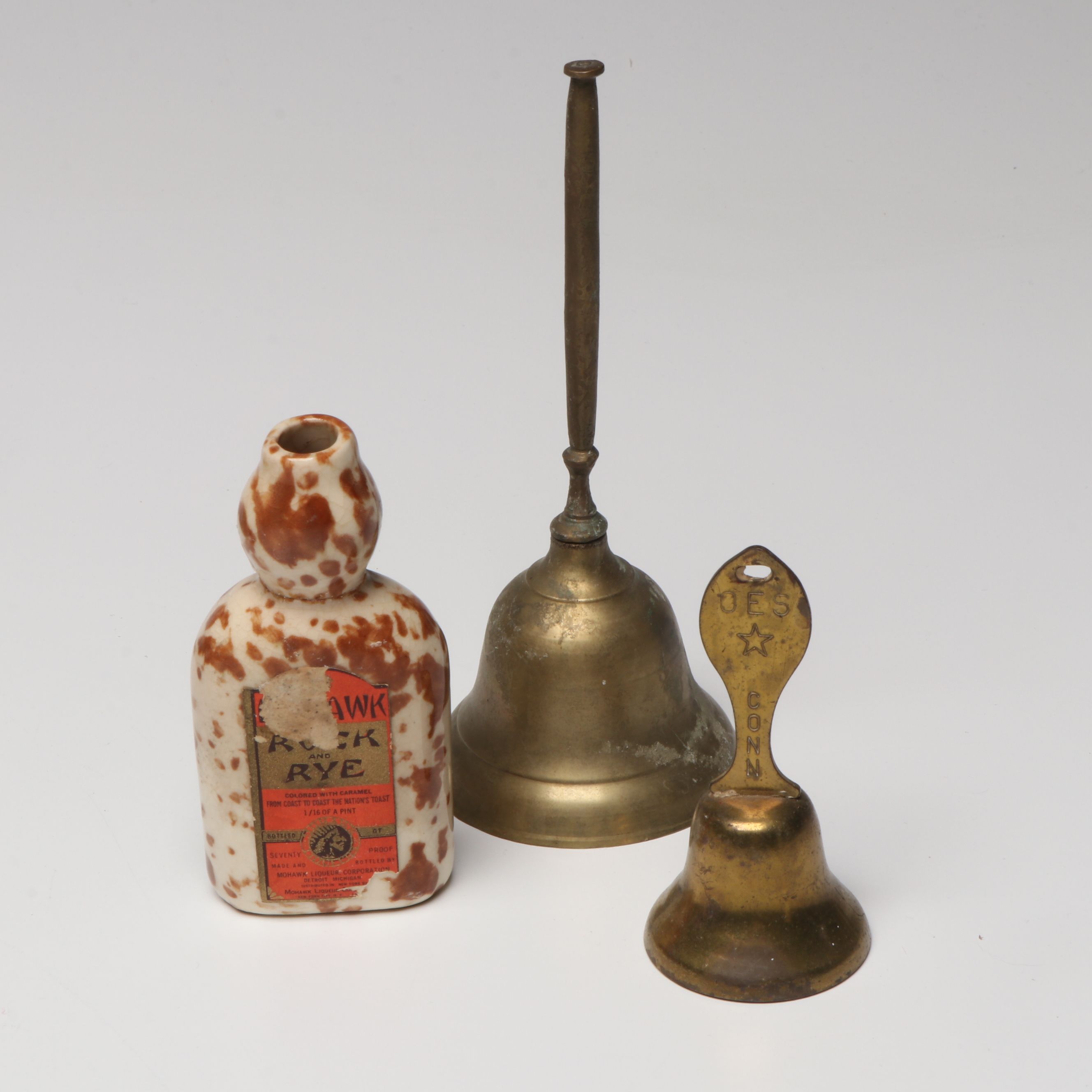 Mohawk Liqueur Stoneware Bottle with More Vintage Memorabilia and Décor