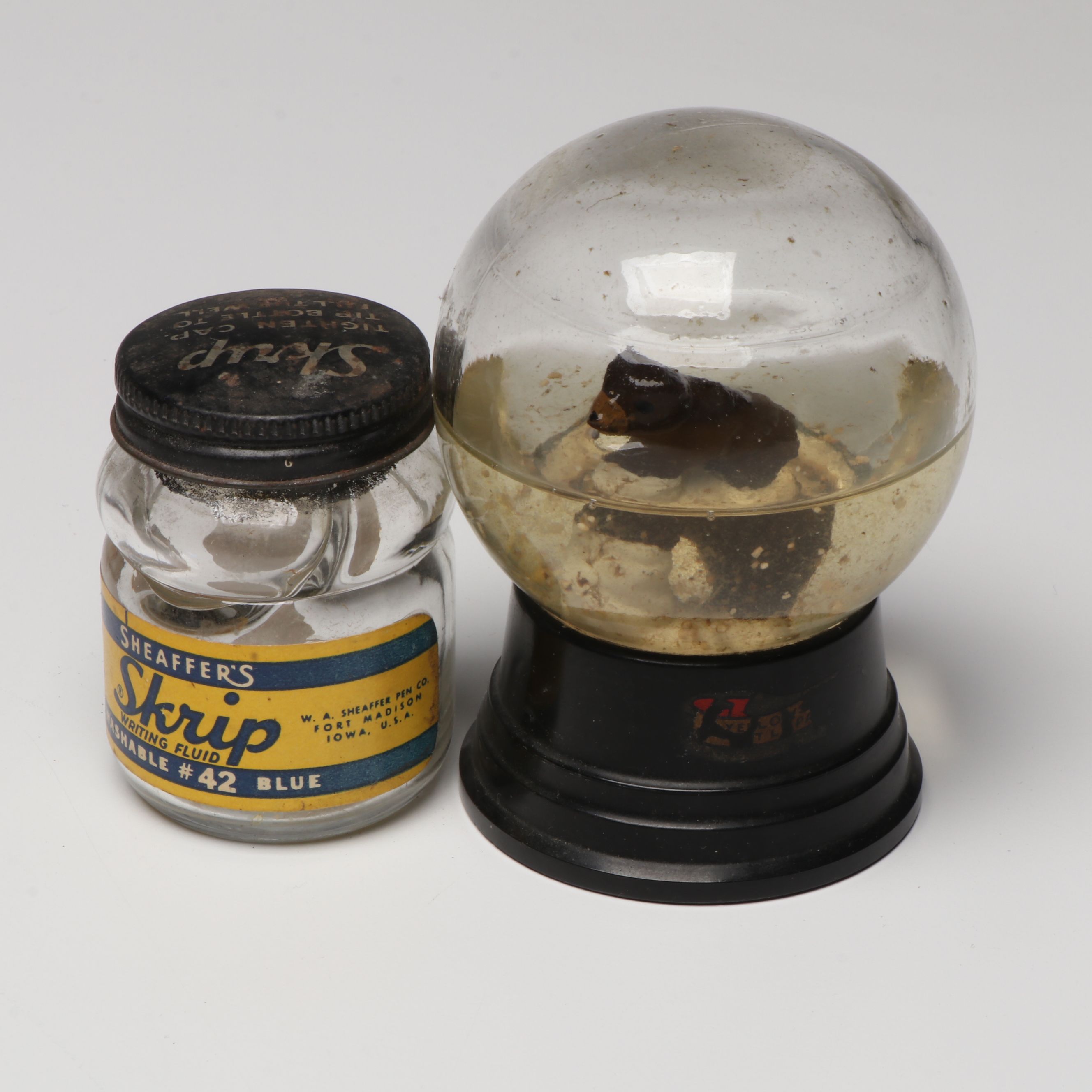 Mohawk Liqueur Stoneware Bottle with More Vintage Memorabilia and Décor