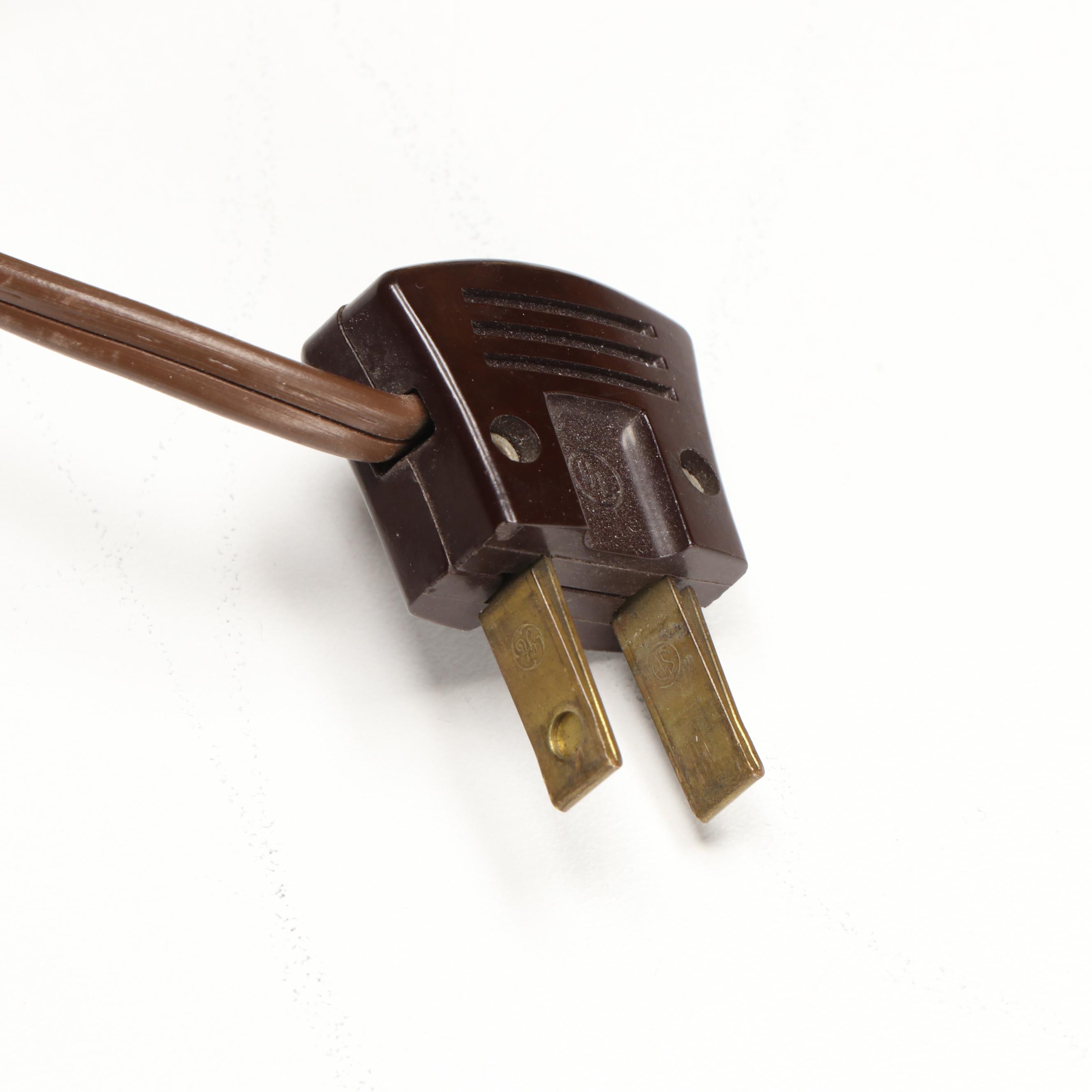 Victorian Style Hand-Painted Roses Milk Glass Parlor Lamp