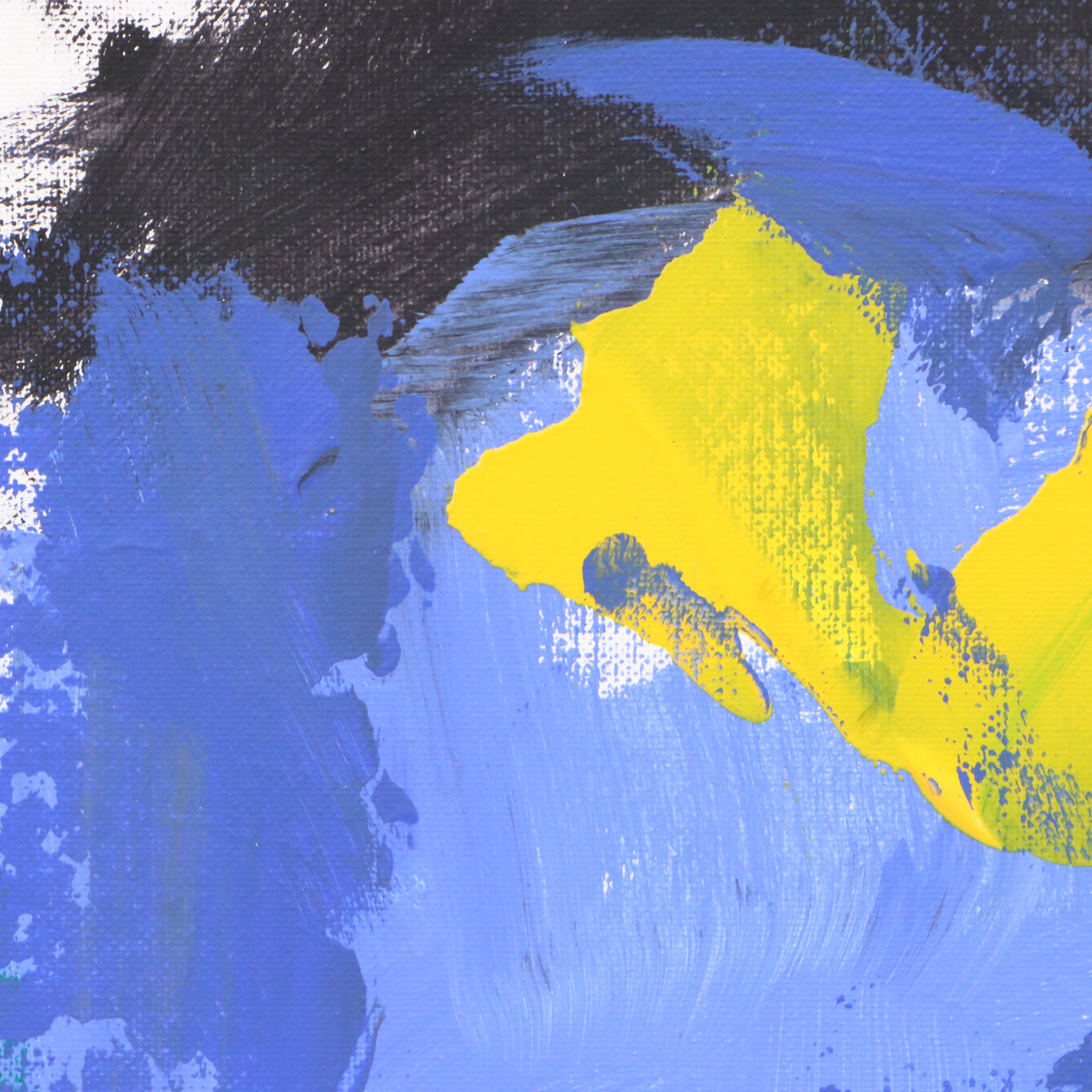 Robbie Kemper Abstract Expressionist Acrylic Painting "Blue Night Sky," 2026