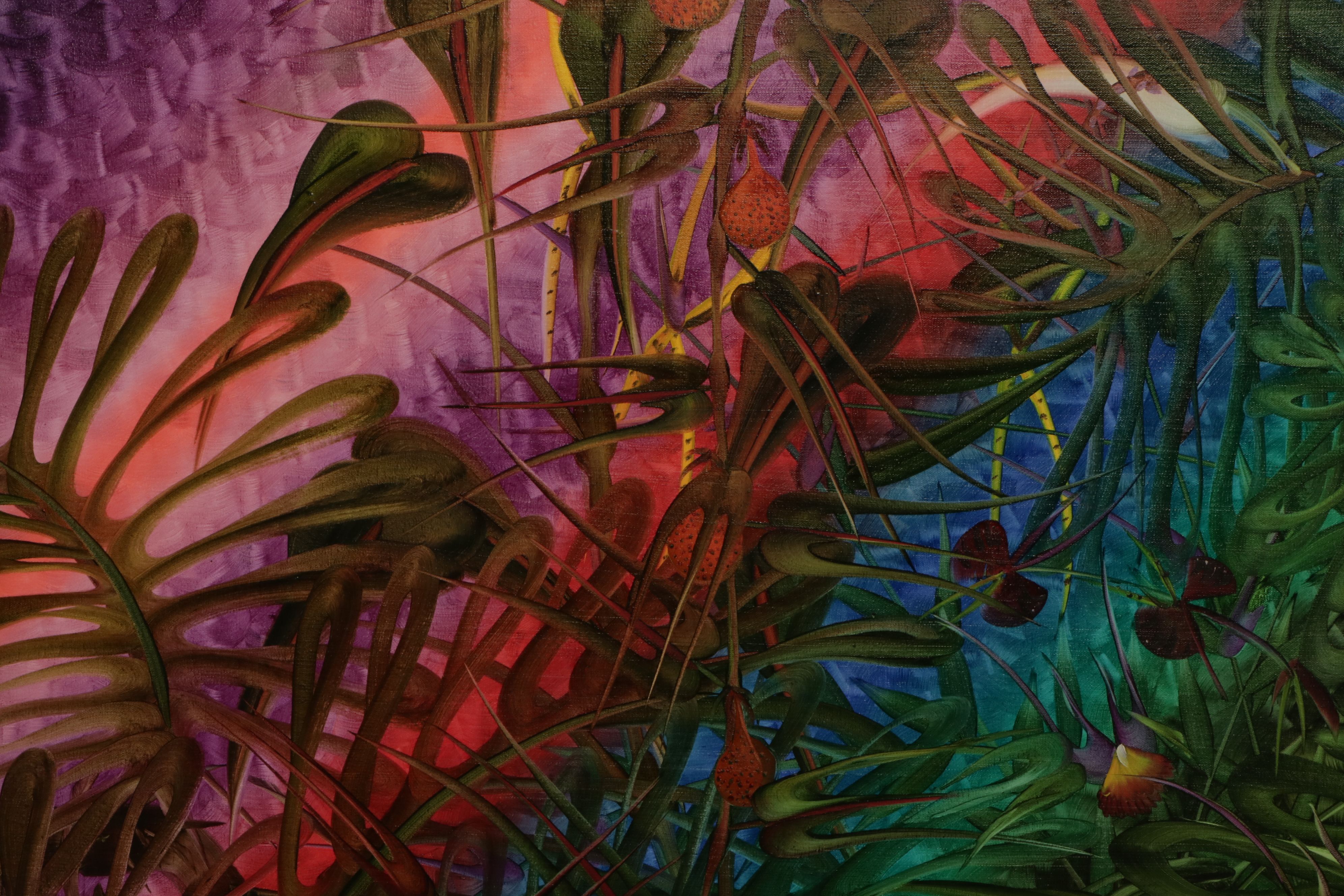 Jorge Ivan Arango Monumental Rainforest Oil Painting