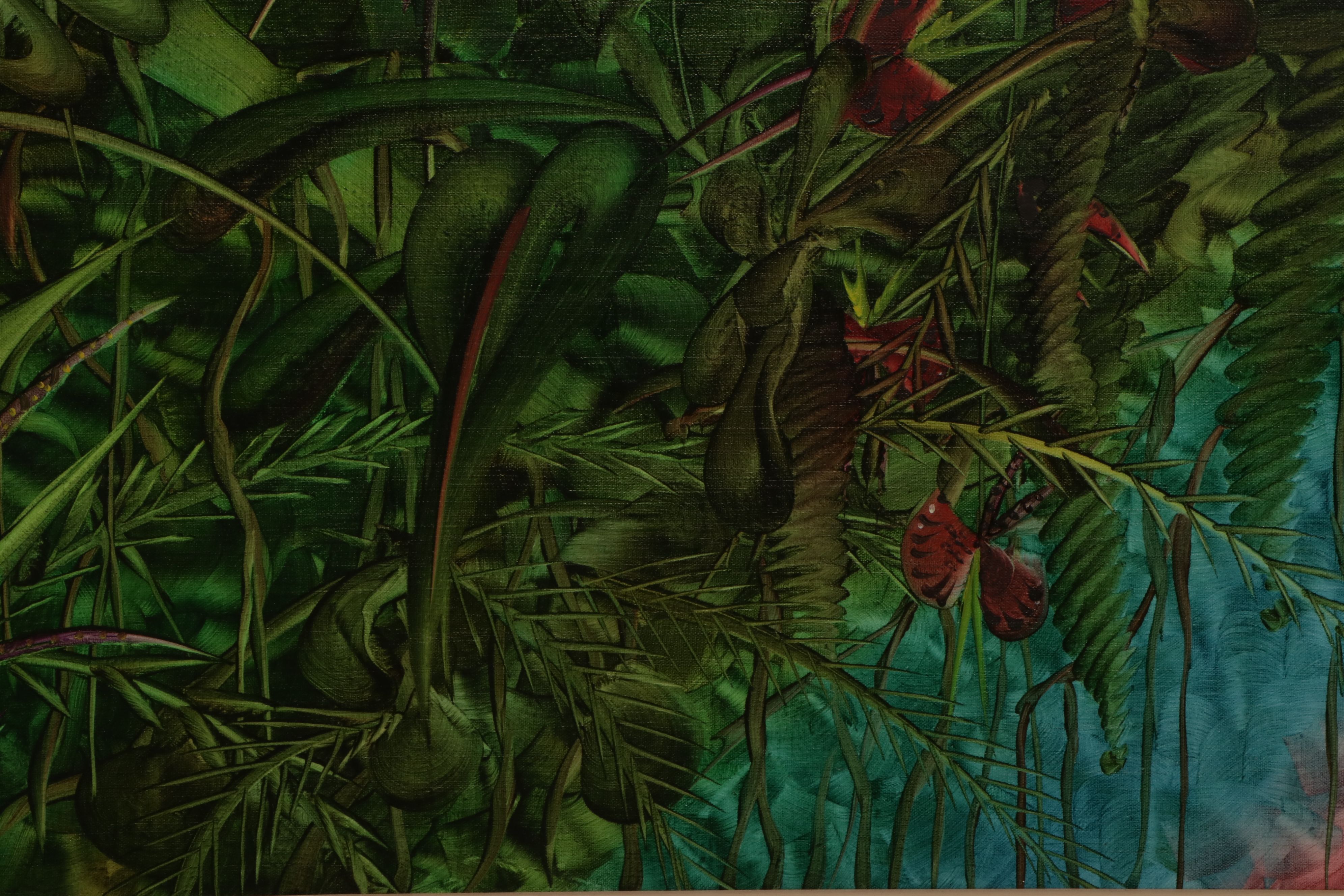 Jorge Ivan Arango Monumental Rainforest Oil Painting