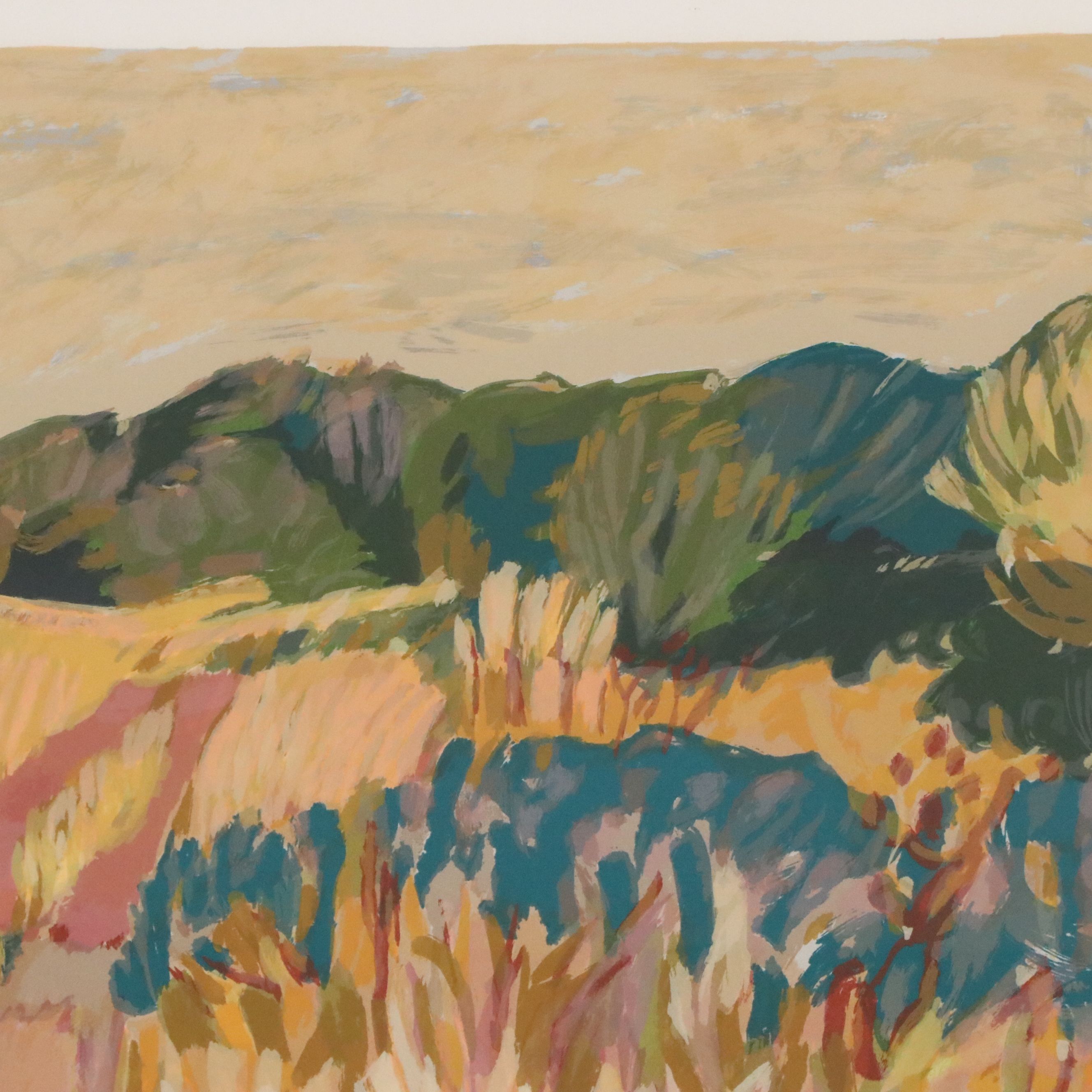 Southwest Landscape Serigraph "Paisaje Cercano"