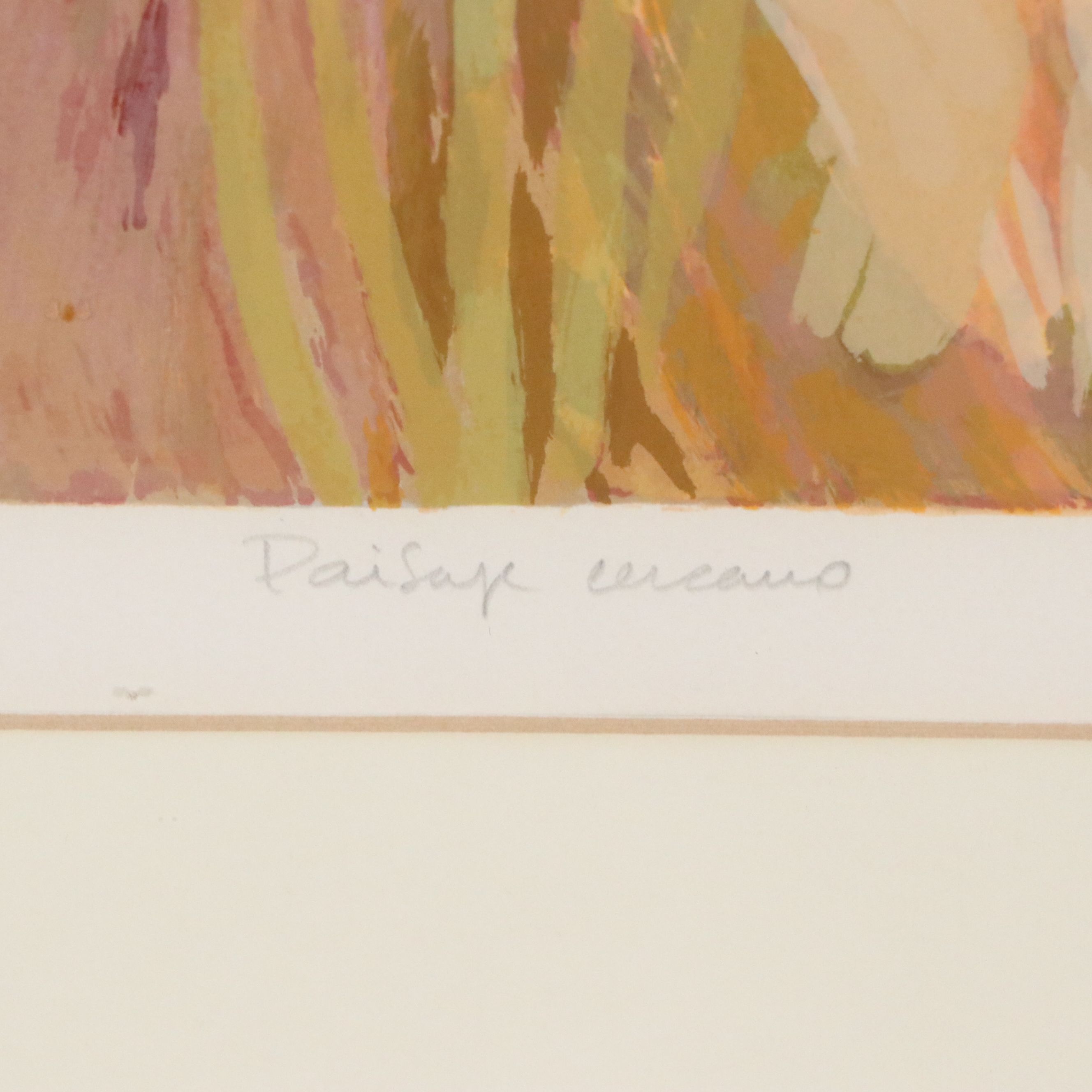 Southwest Landscape Serigraph "Paisaje Cercano"