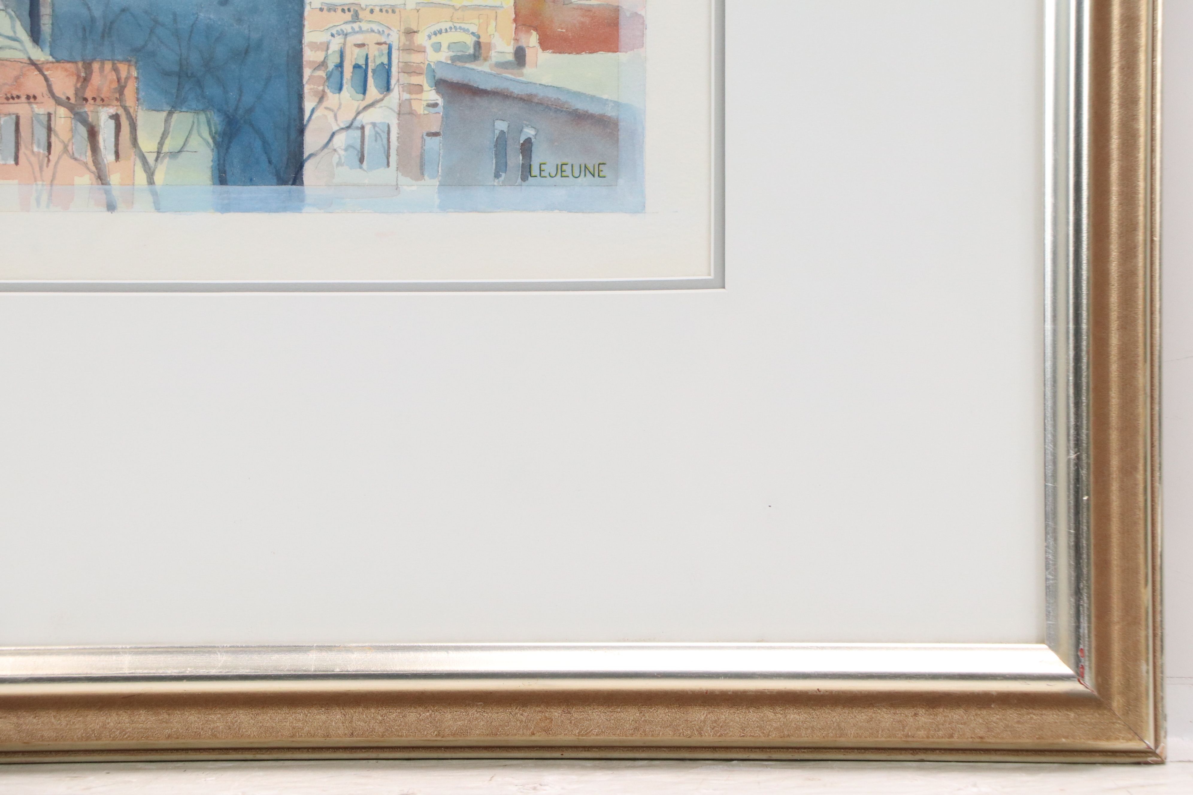 Philippe Lejeune Watercolor of Cincinnati's Music Hall