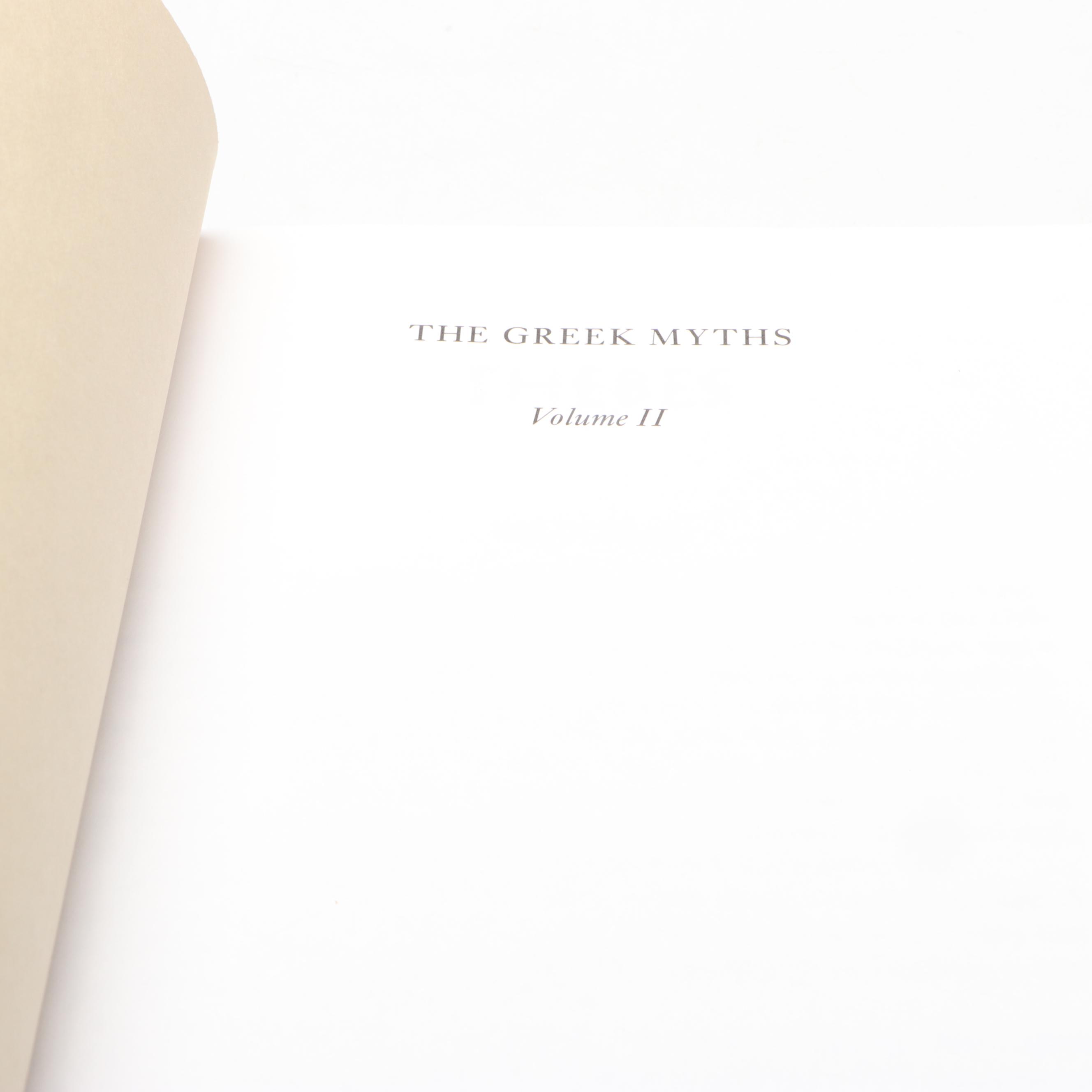 Folio Society "The Greek Myths" Two-Volume Set by Robert Graves, 2001