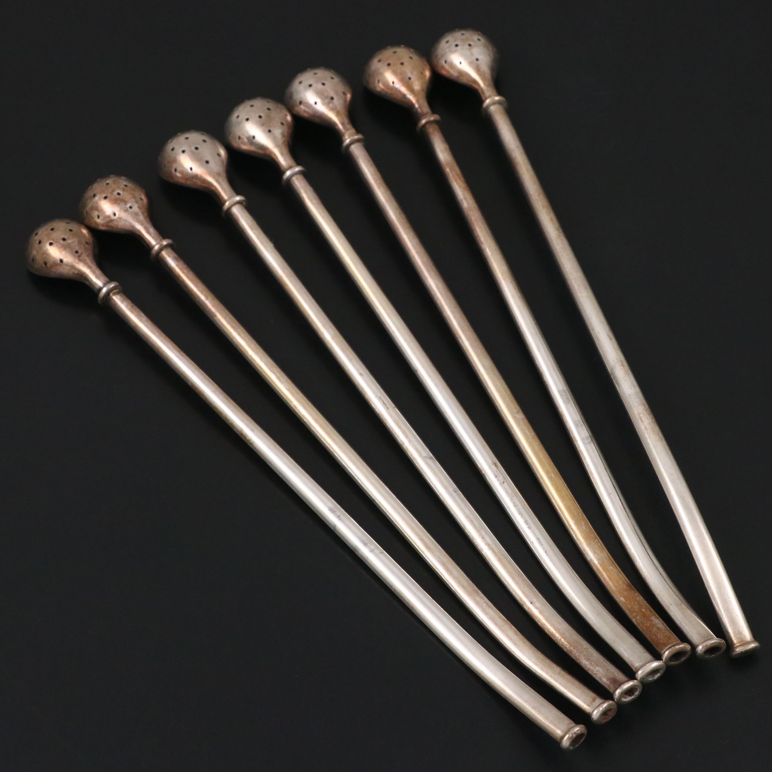 Silver Plate Yerba Mate Bombilla Straws