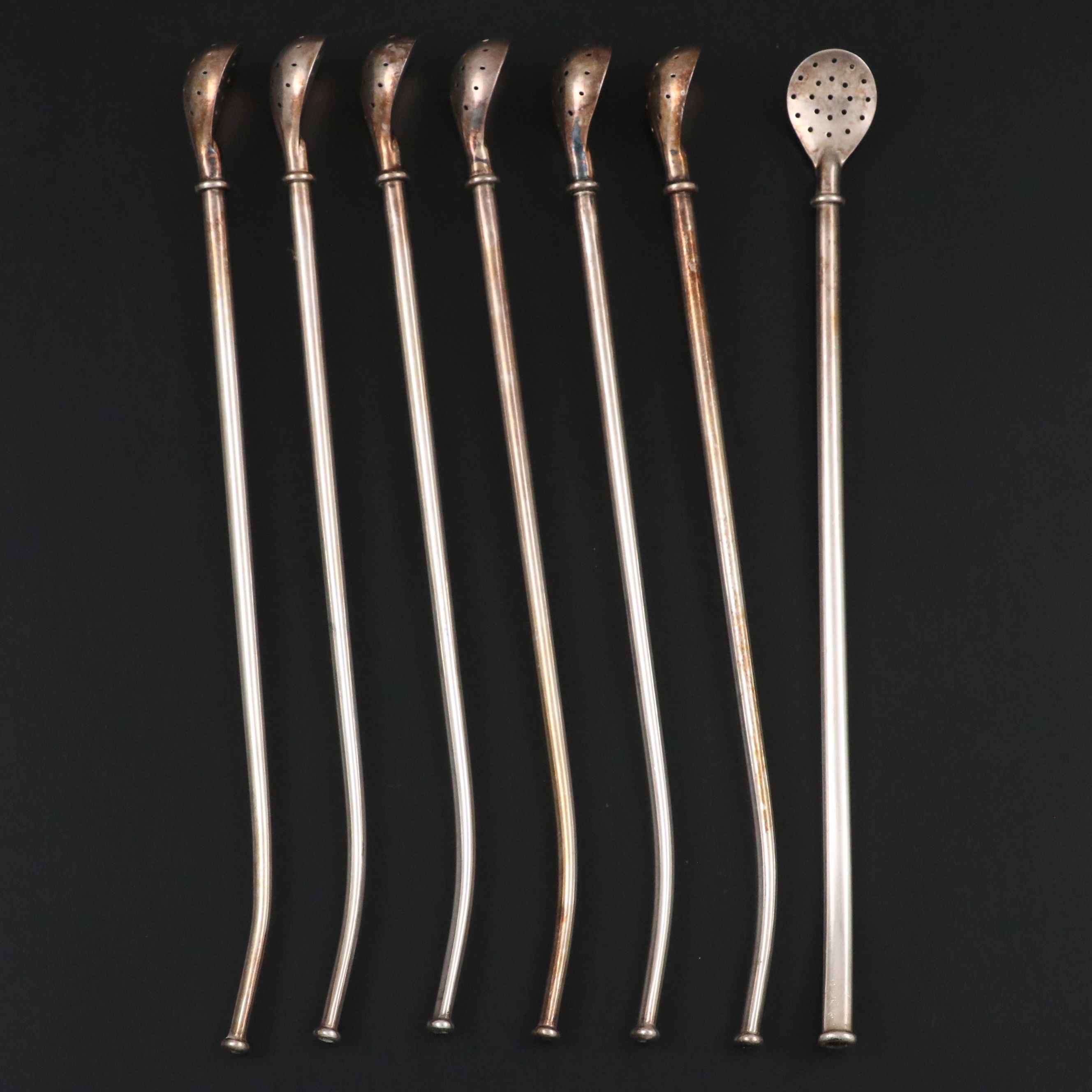 Silver Plate Yerba Mate Bombilla Straws