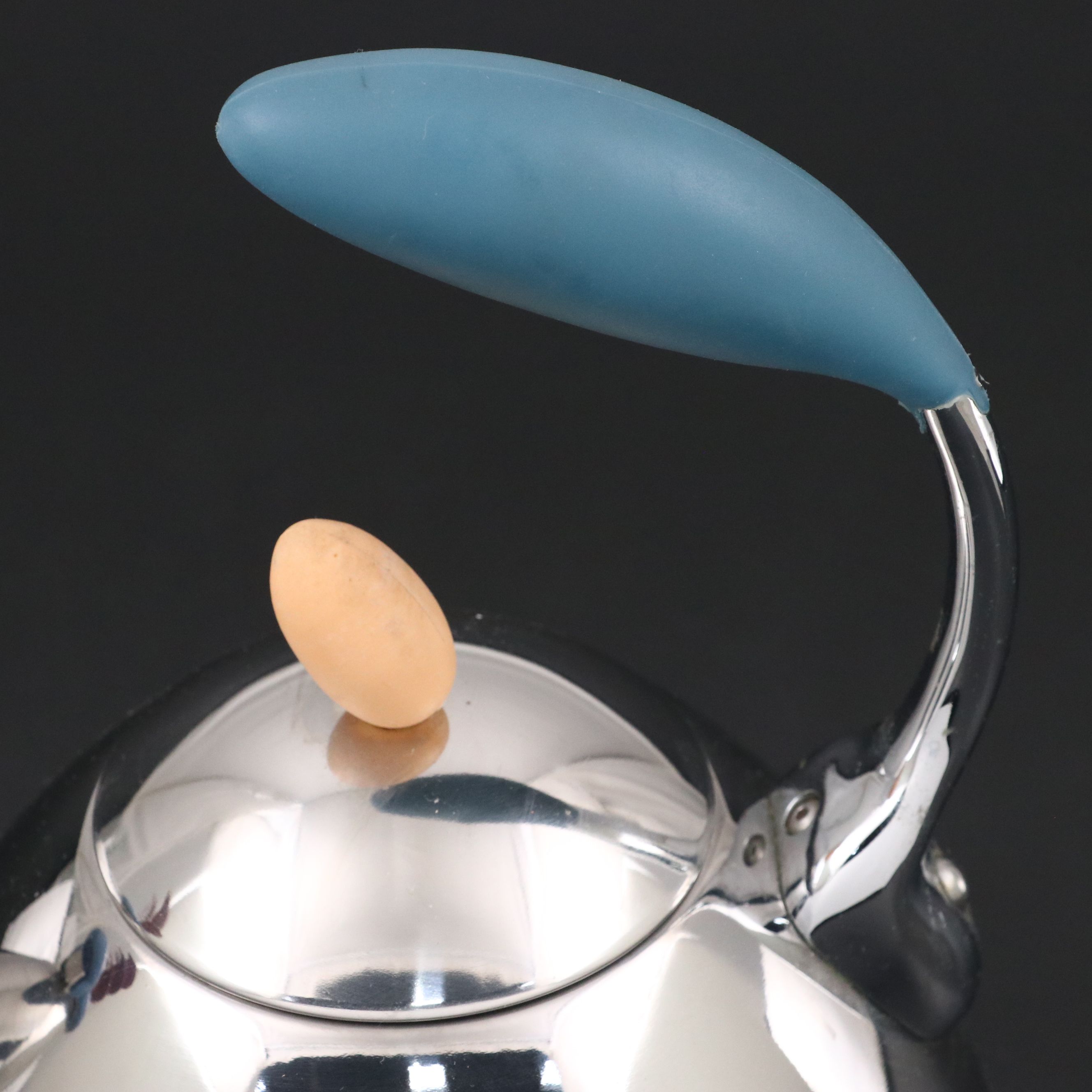 Michael Graves Postmodern Style Stainless Steel Spinning Whistle Teakettle