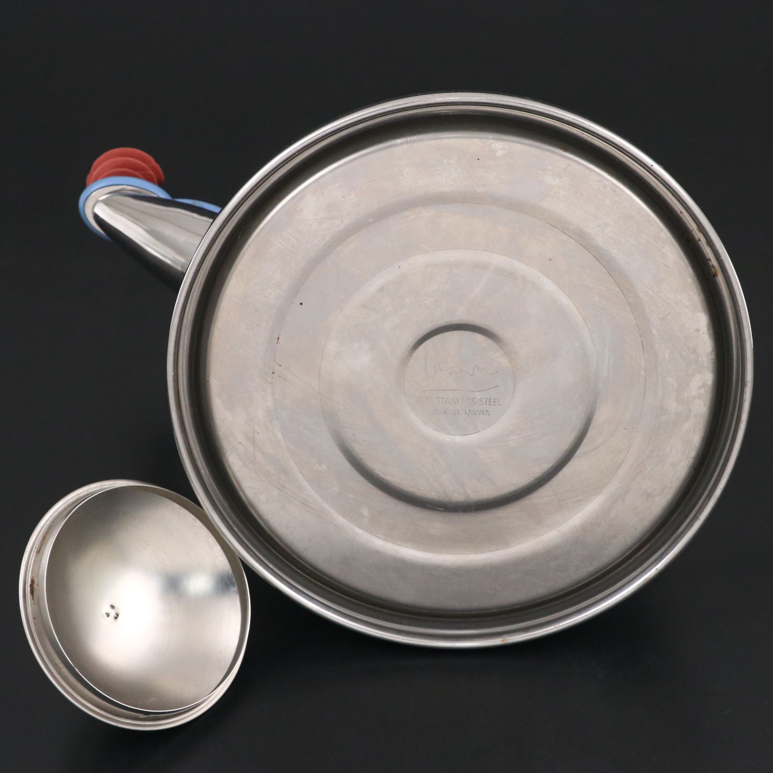 Michael Graves Postmodern Style Stainless Steel Spinning Whistle Teakettle