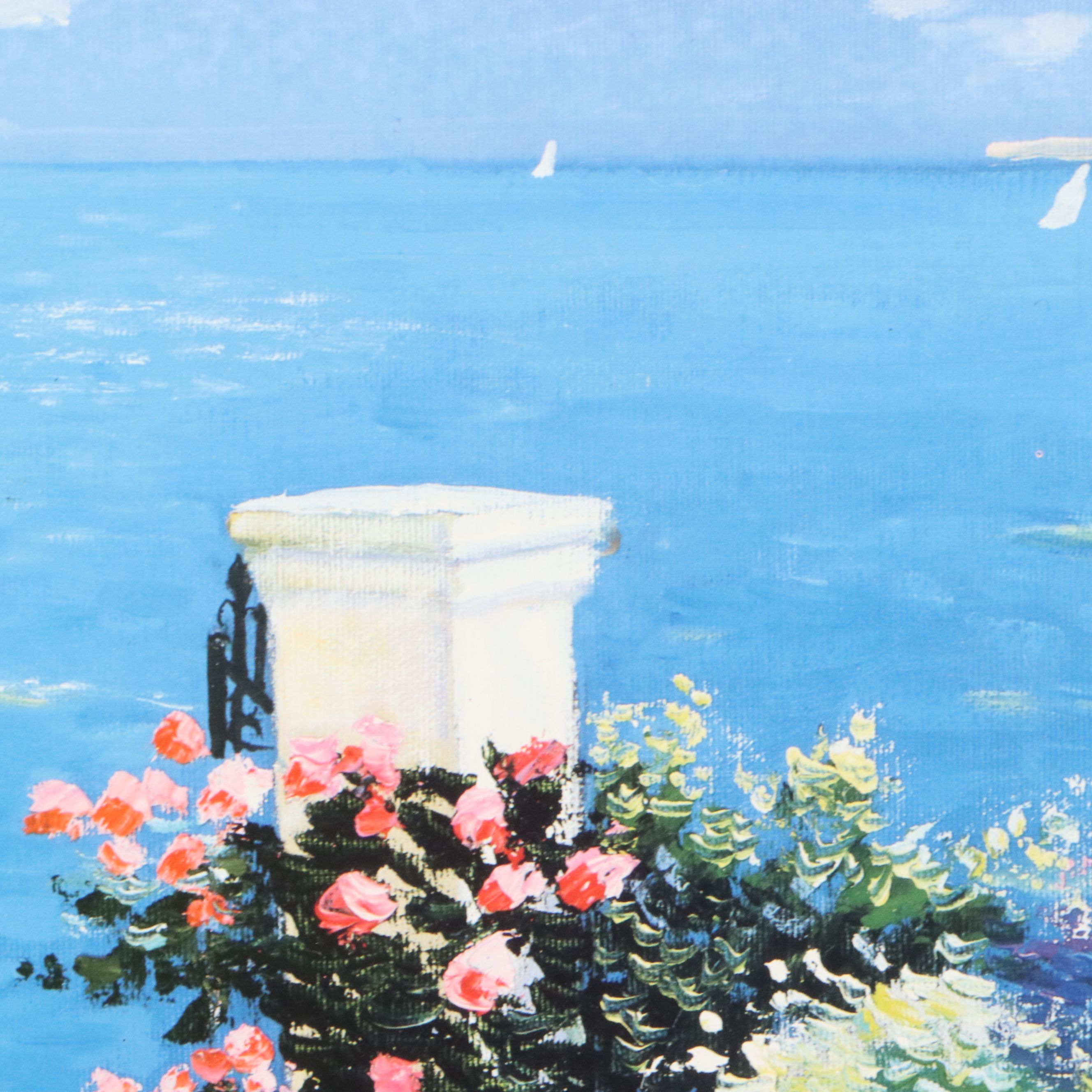 Robert Zhang Offset Lithograph "Paradise Garden," Late 20th Century