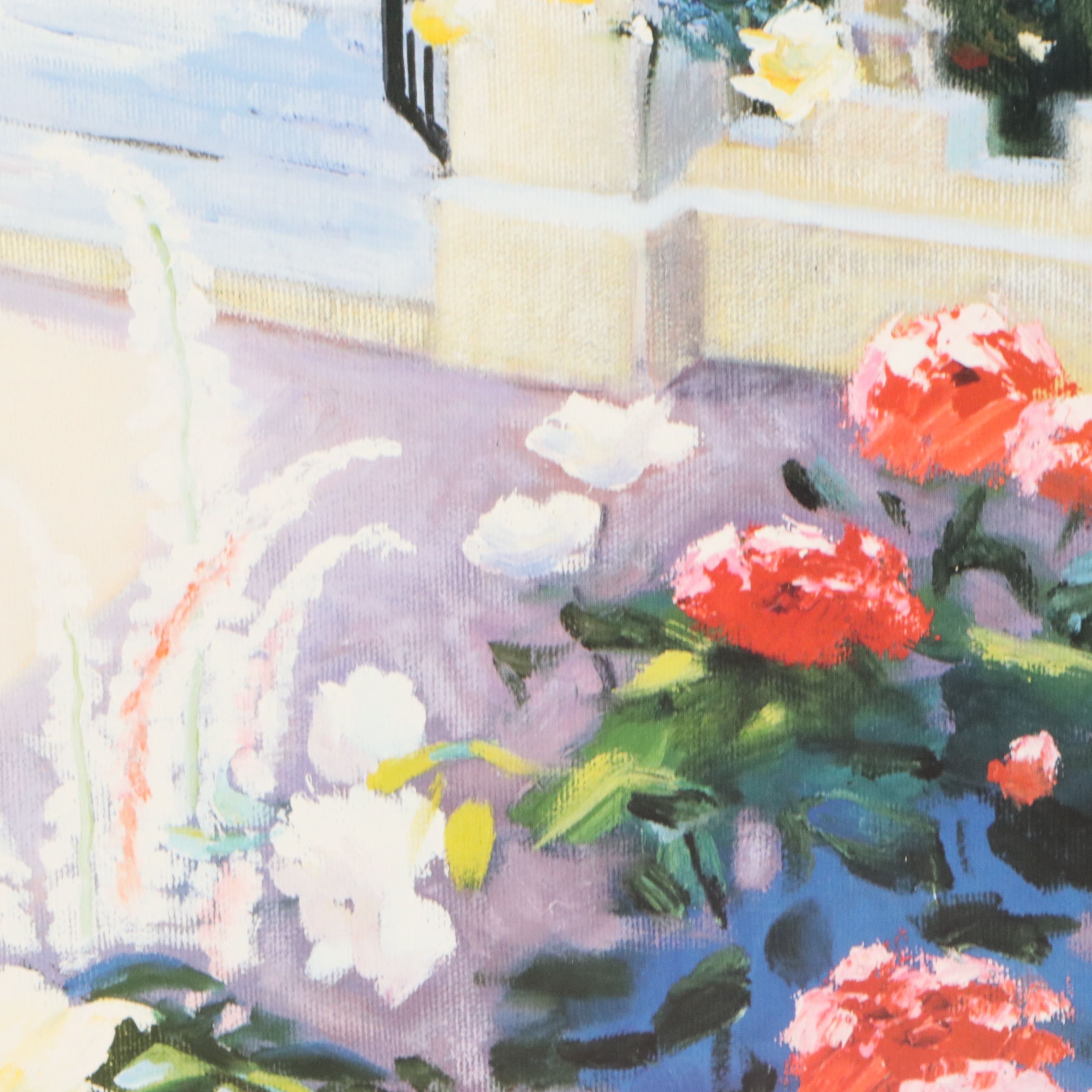 Robert Zhang Offset Lithograph "Paradise Garden," Late 20th Century