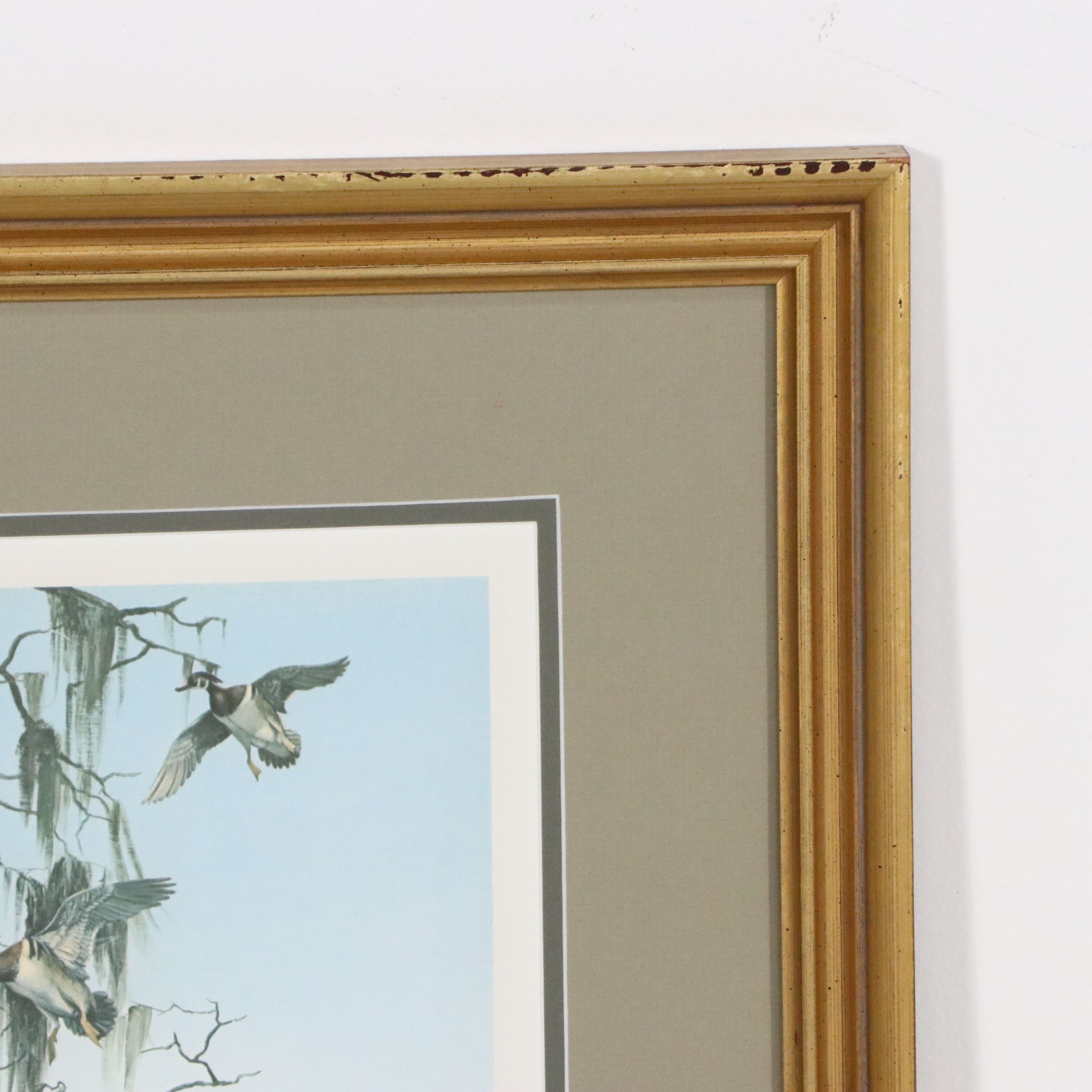 C. Ford Riley Offset Lithograph of Coastal Scene, Late 20th Century