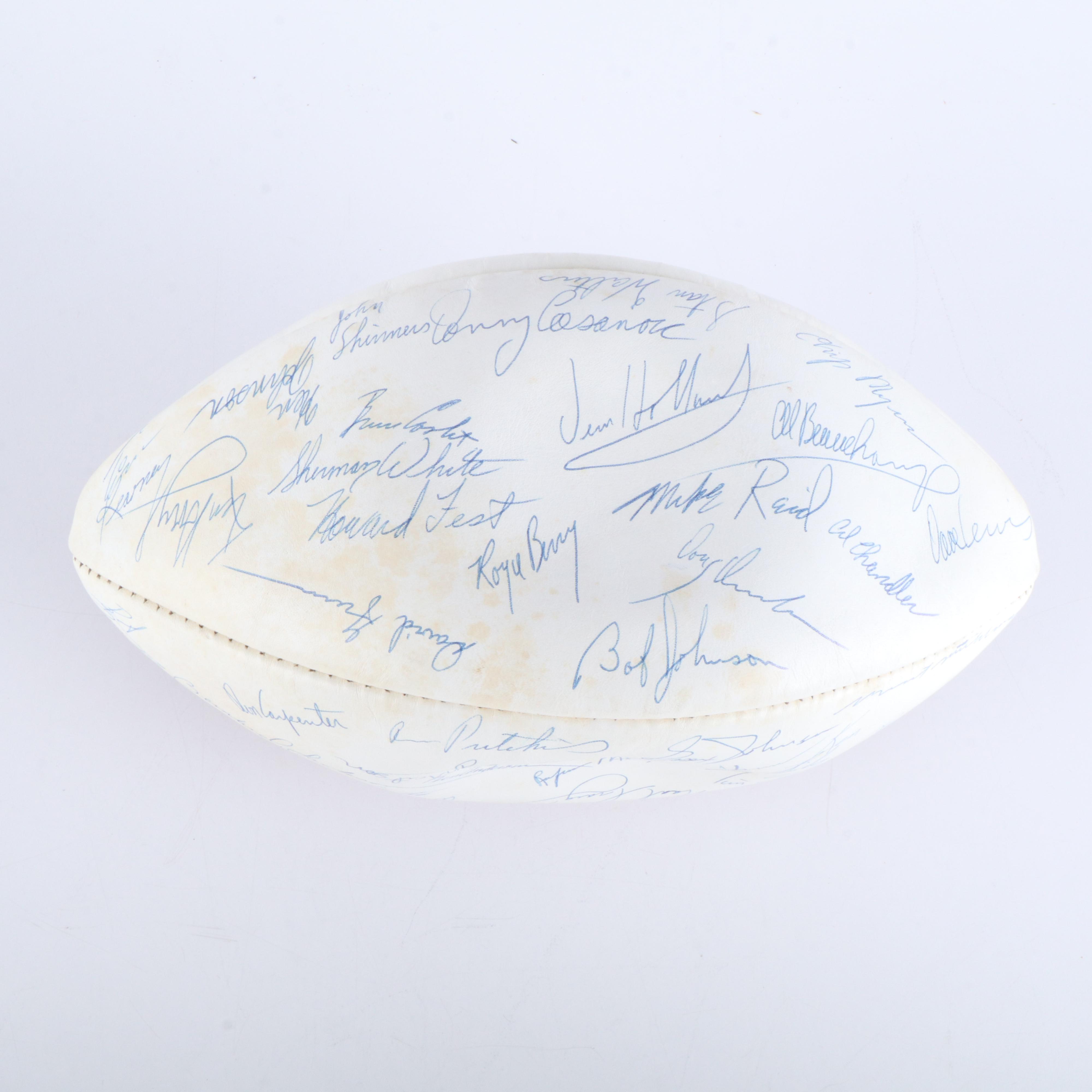 1973 Cincinnati Bengals Team Signed Football Featuring Paul Brown and More