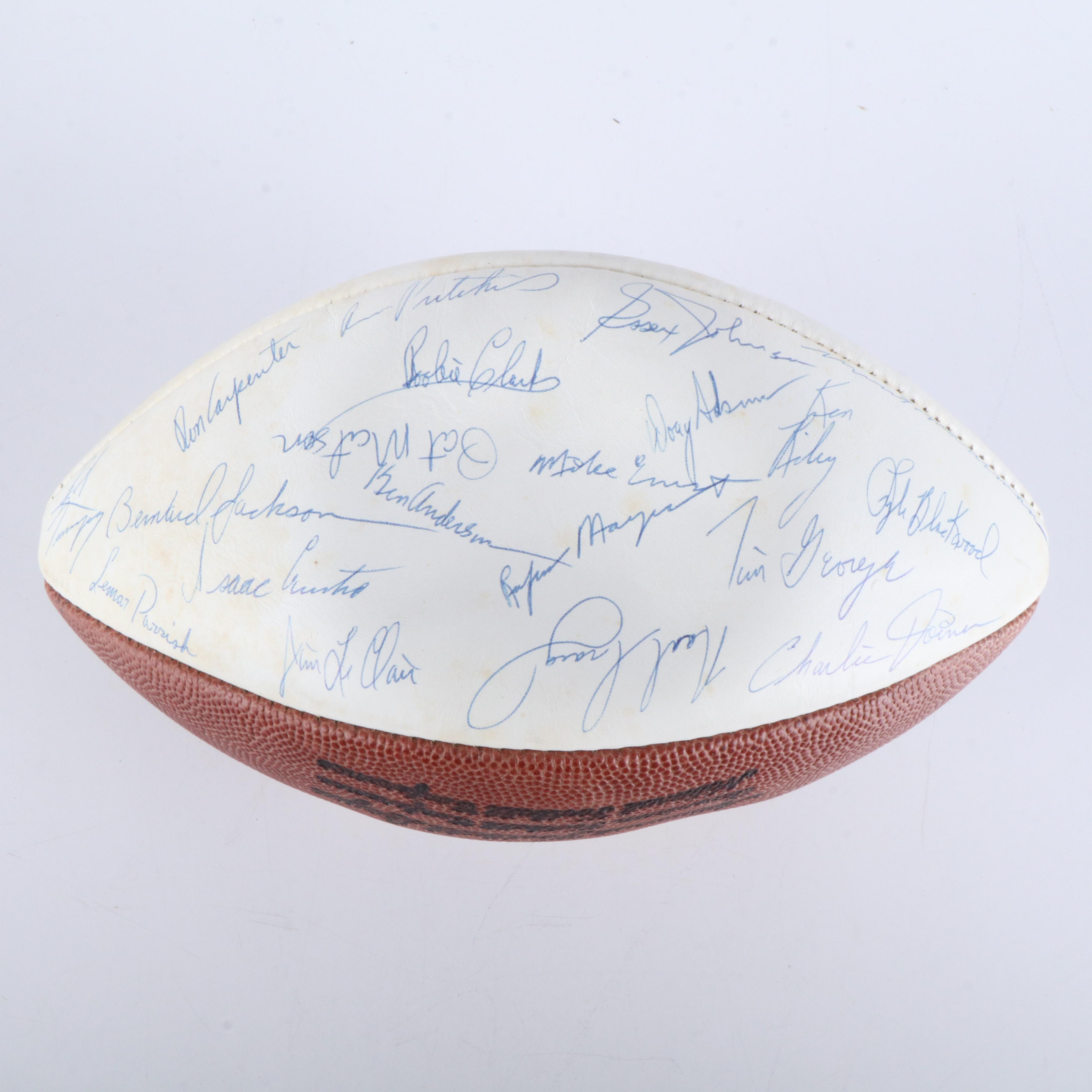 1973 Cincinnati Bengals Team Signed Football Featuring Paul Brown and More