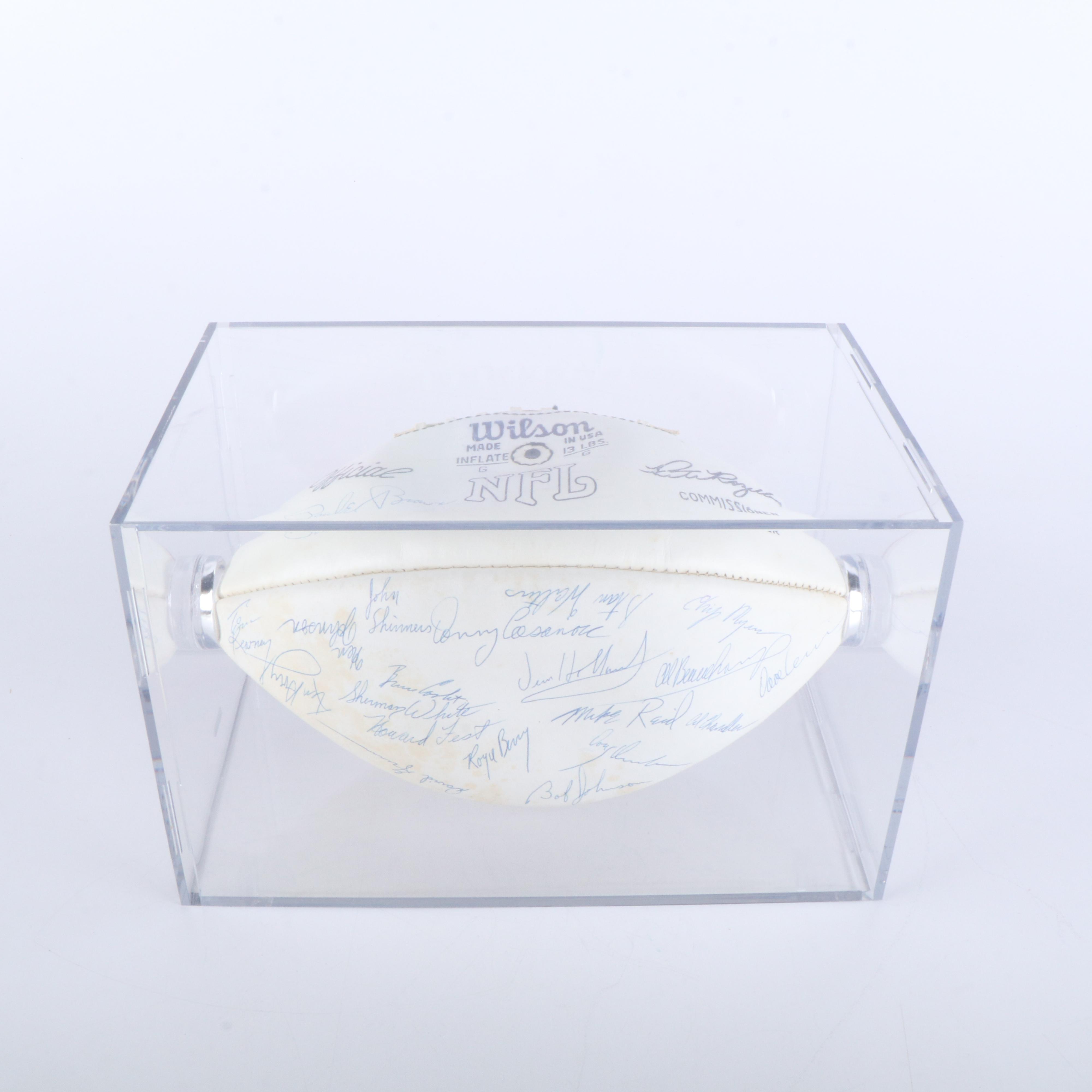 1973 Cincinnati Bengals Team Signed Football Featuring Paul Brown and More