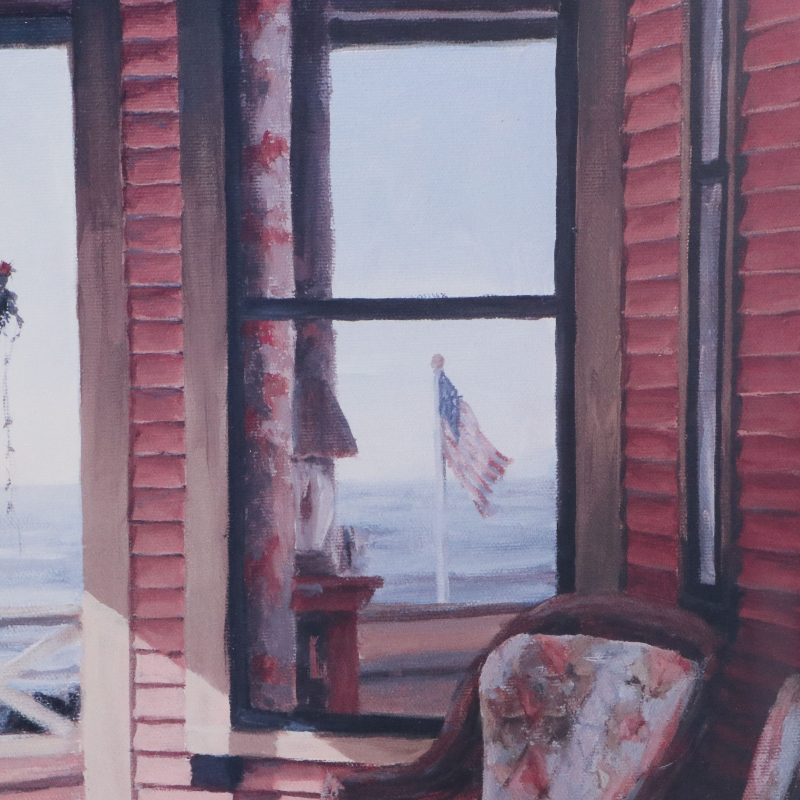 After Karl Soderlund Offset Lithograph "A Perfect View," Late 20th Century