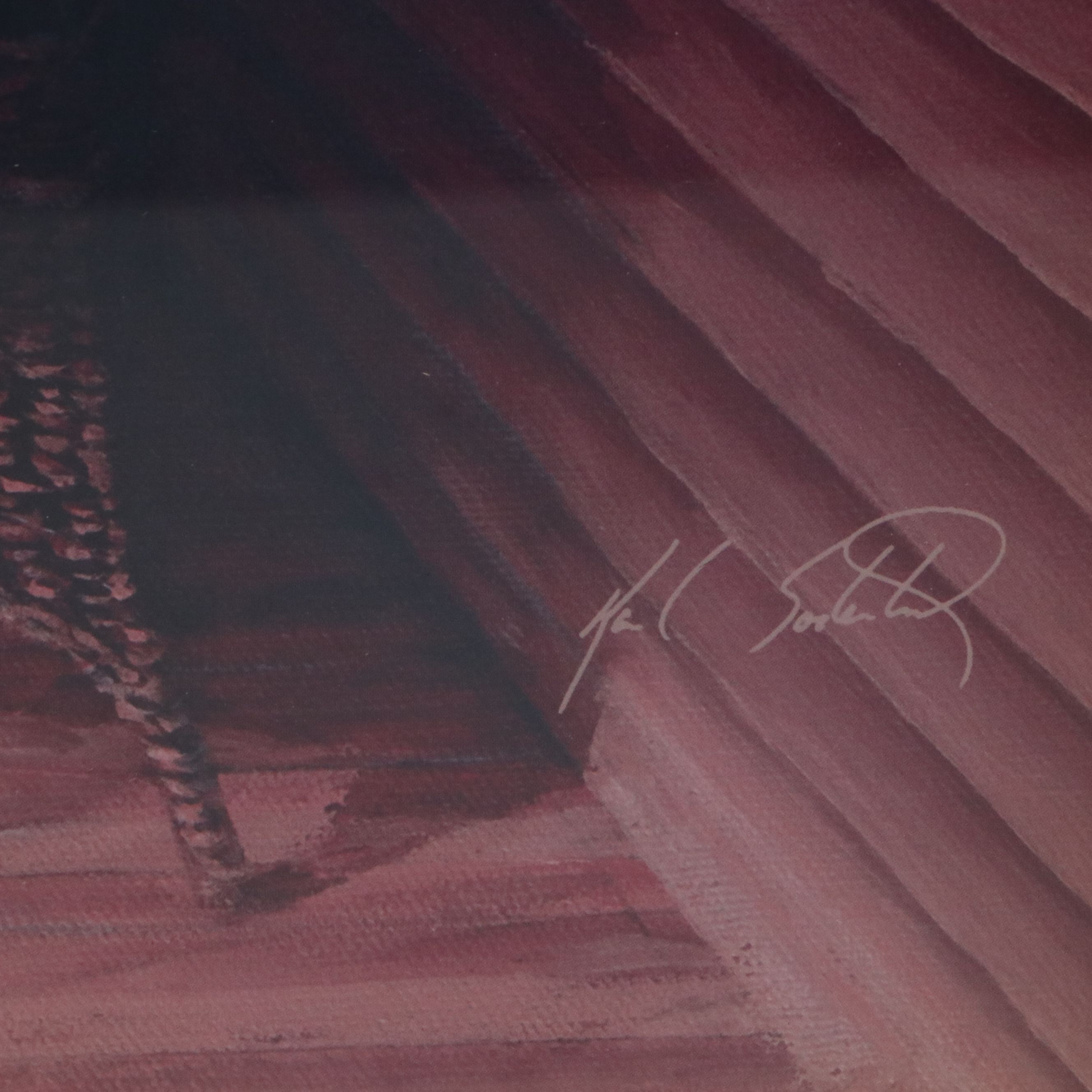 After Karl Soderlund Offset Lithograph "A Perfect View," Late 20th Century