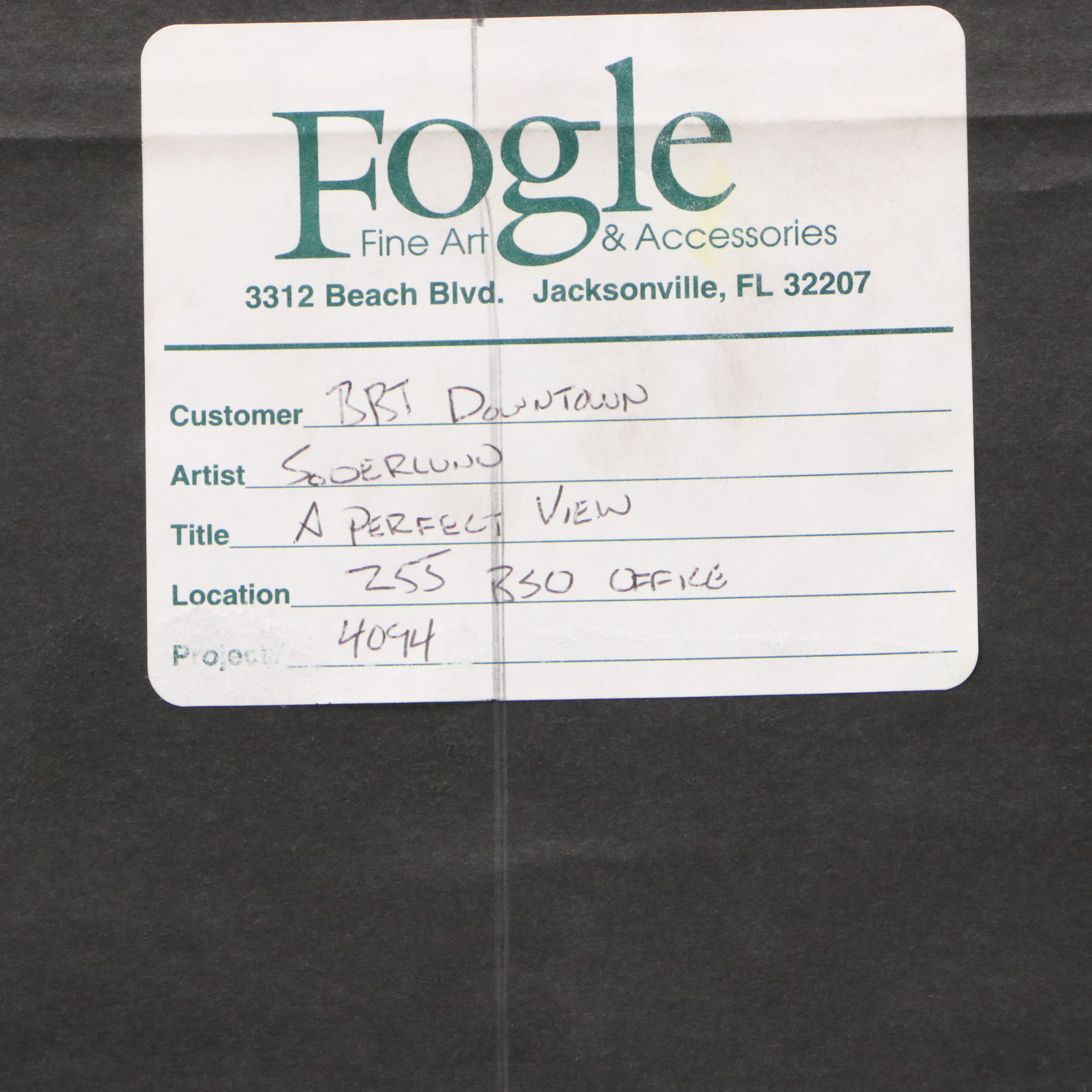 After Karl Soderlund Offset Lithograph "A Perfect View," Late 20th Century