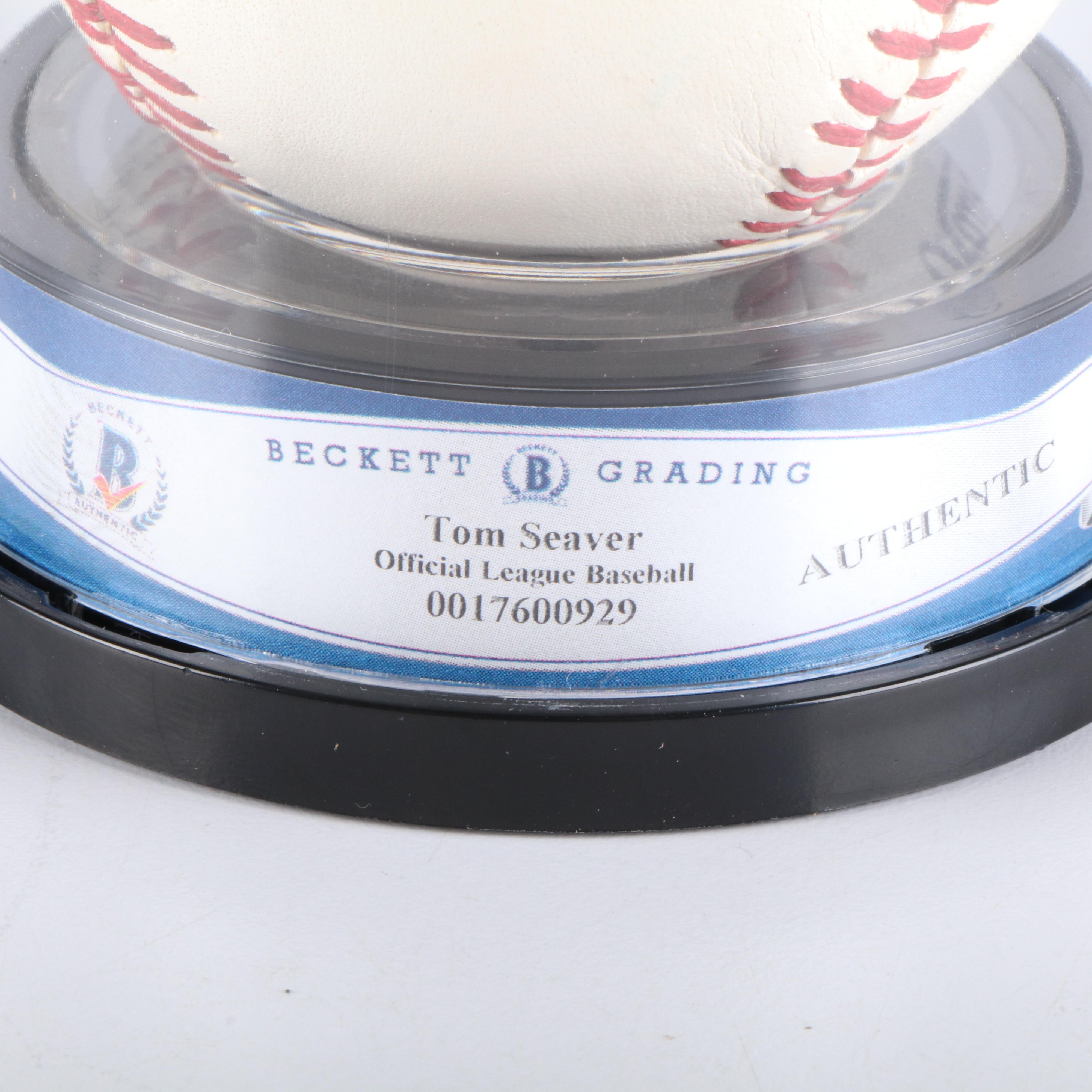 Tom Seaver Signed Baseball, Beckett Authenticated