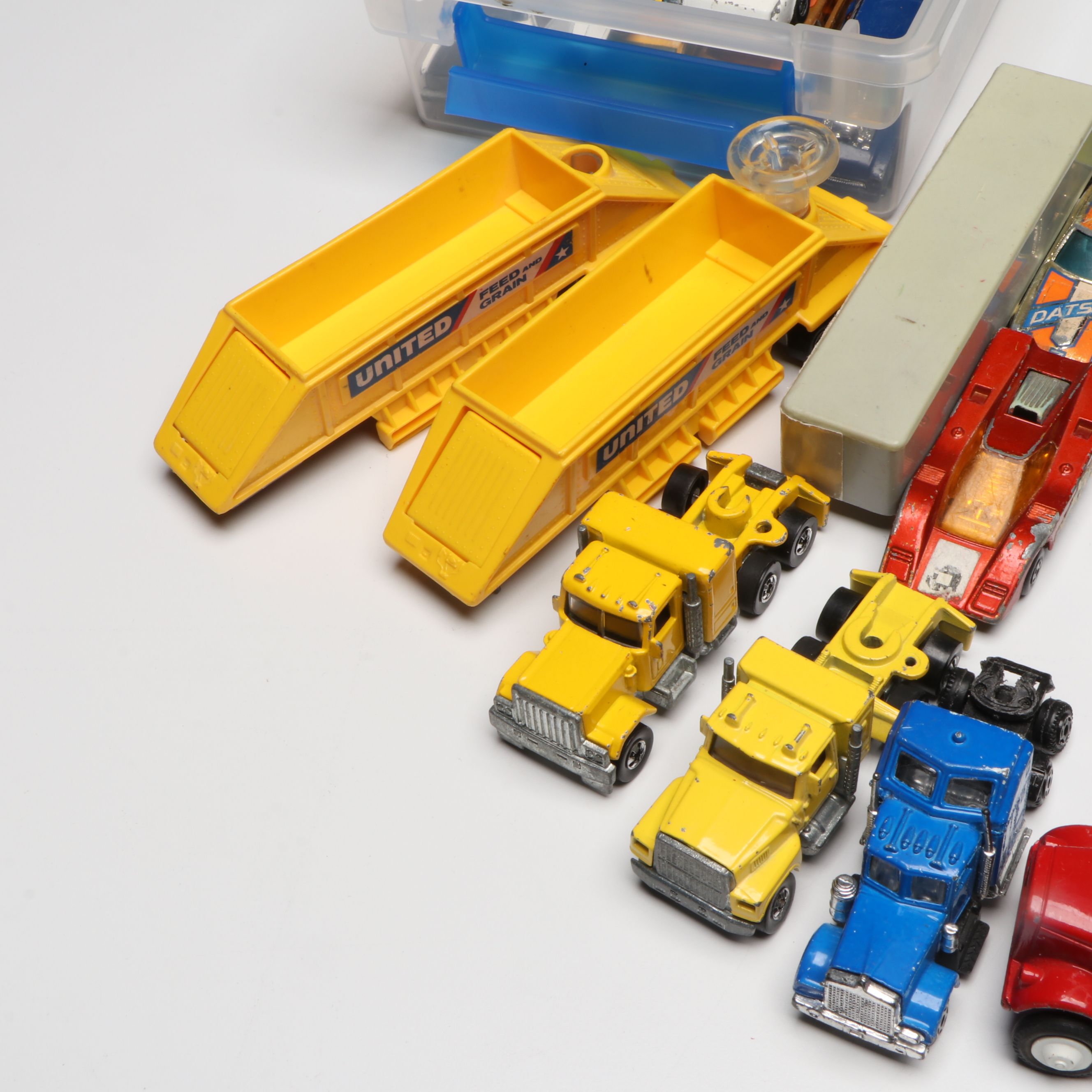 Hasbro Transformers G1 Jetfire Action Figure with Other Vintage Diecast Vehicles
