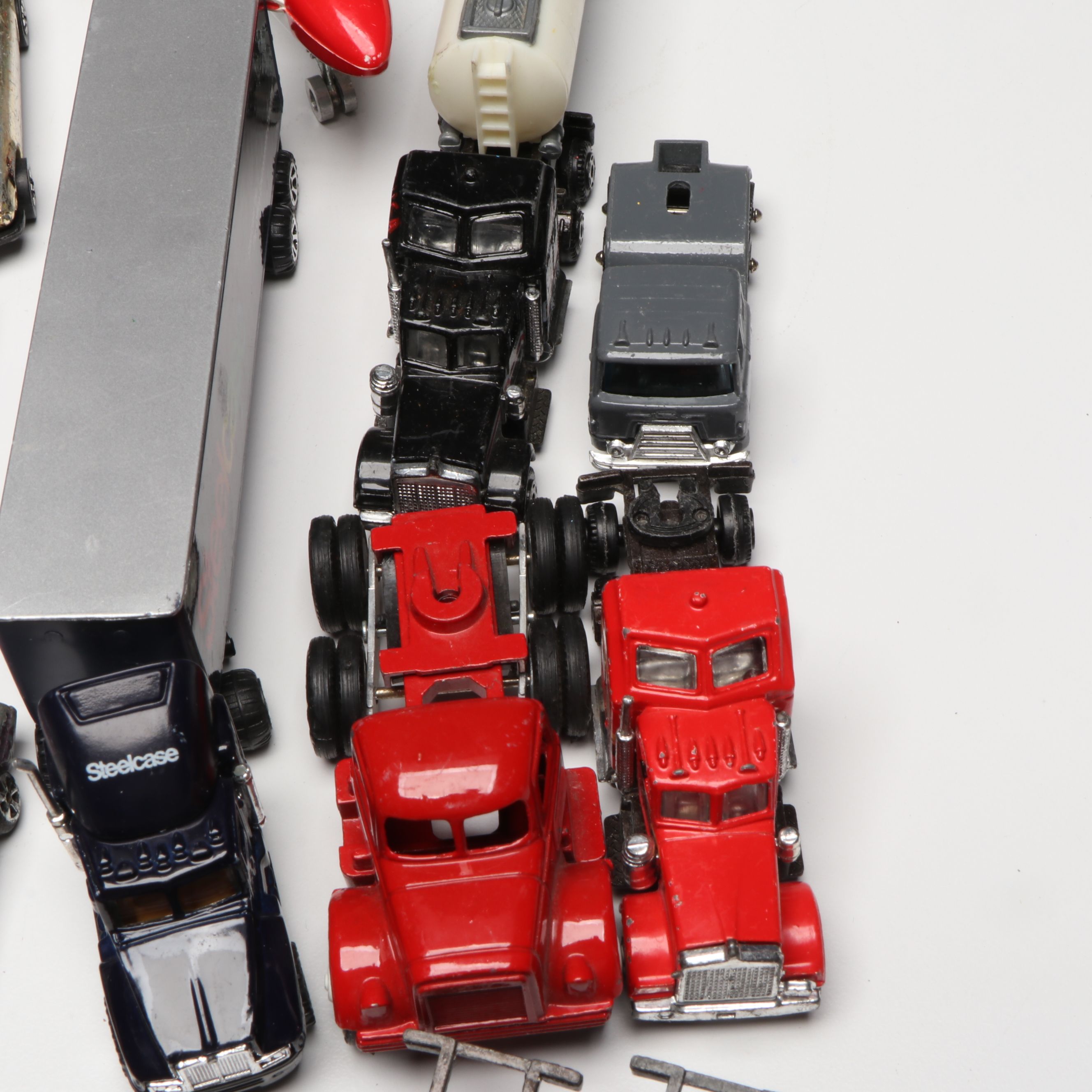 Hasbro Transformers G1 Jetfire Action Figure with Other Vintage Diecast Vehicles