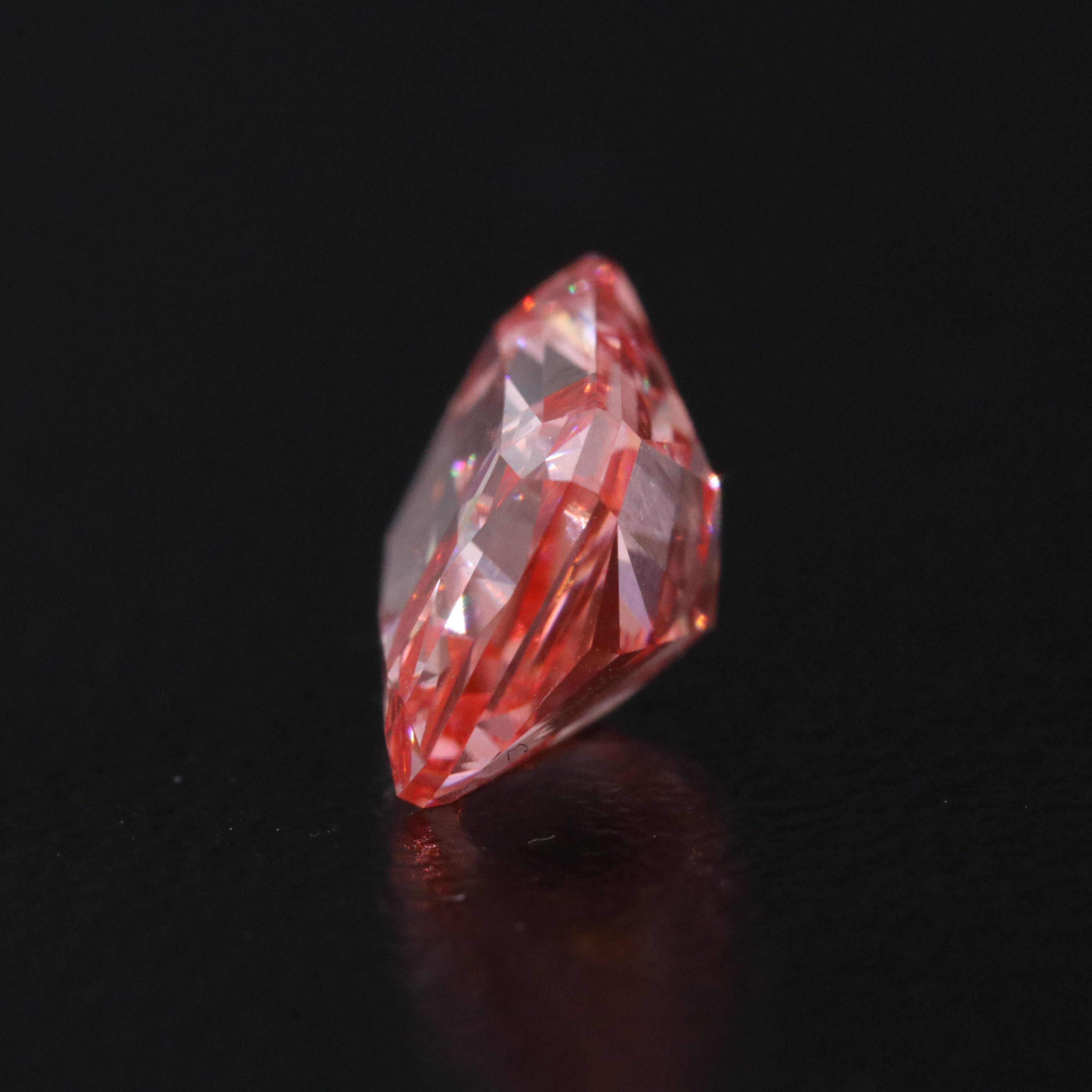 Loose 2.23 CT Lab Grown Fancy Vivid Pink Diamond with IGI Report