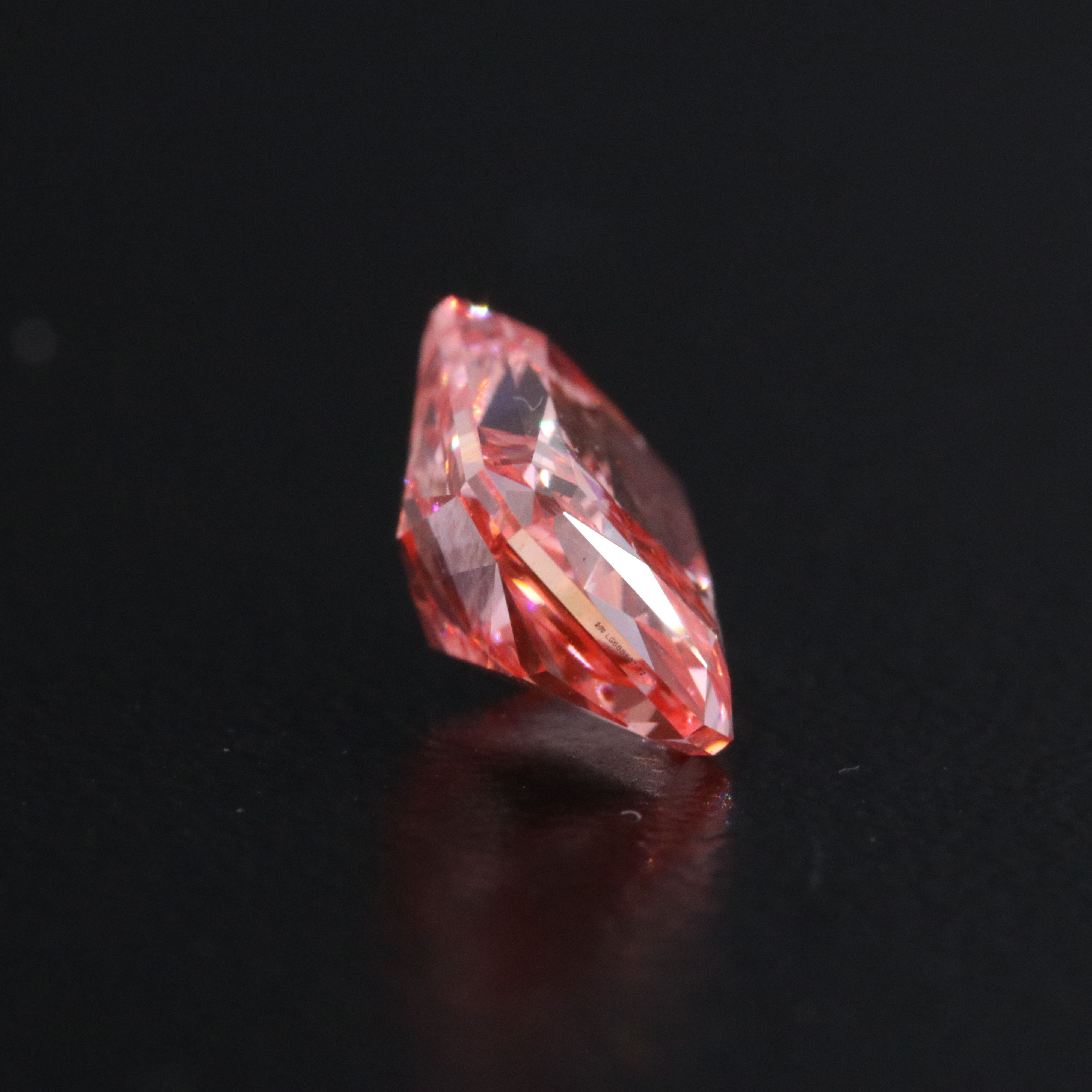 Loose 2.23 CT Lab Grown Fancy Vivid Pink Diamond with IGI Report