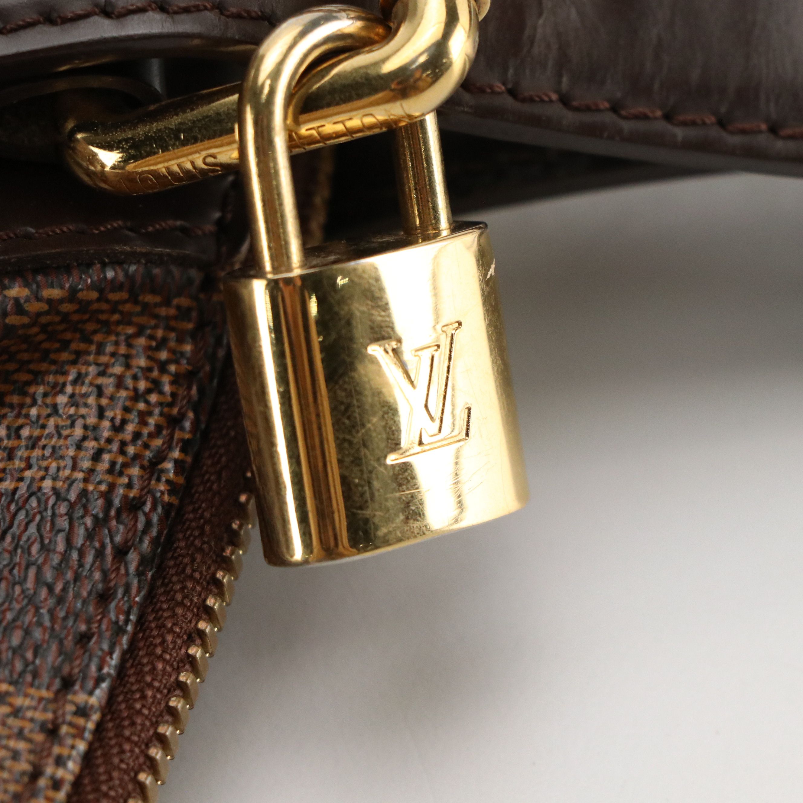 Louis Vuitton Verona MM Satchel in Damier Ebene Canvas and Leather