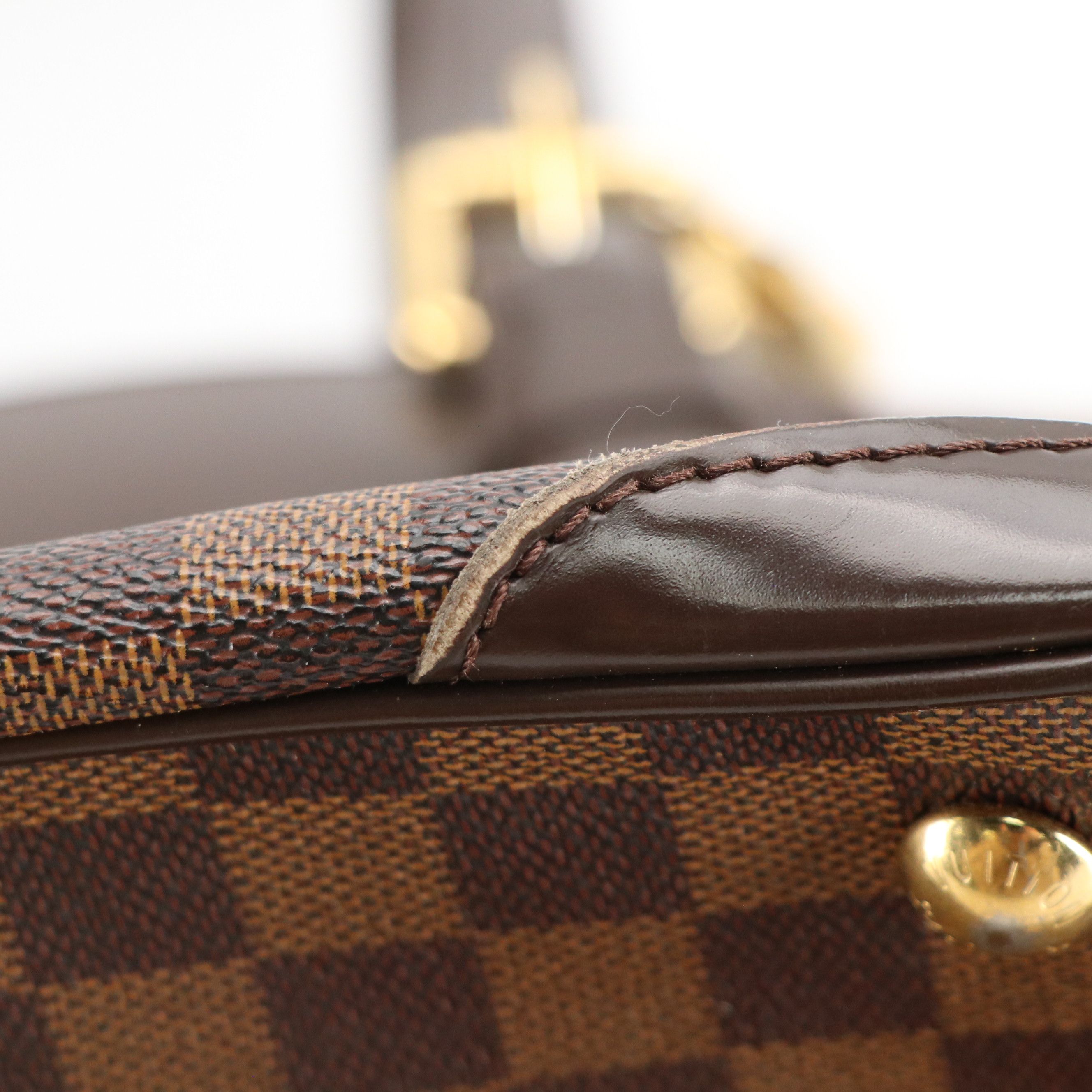 Louis Vuitton Verona MM Satchel in Damier Ebene Canvas and Leather