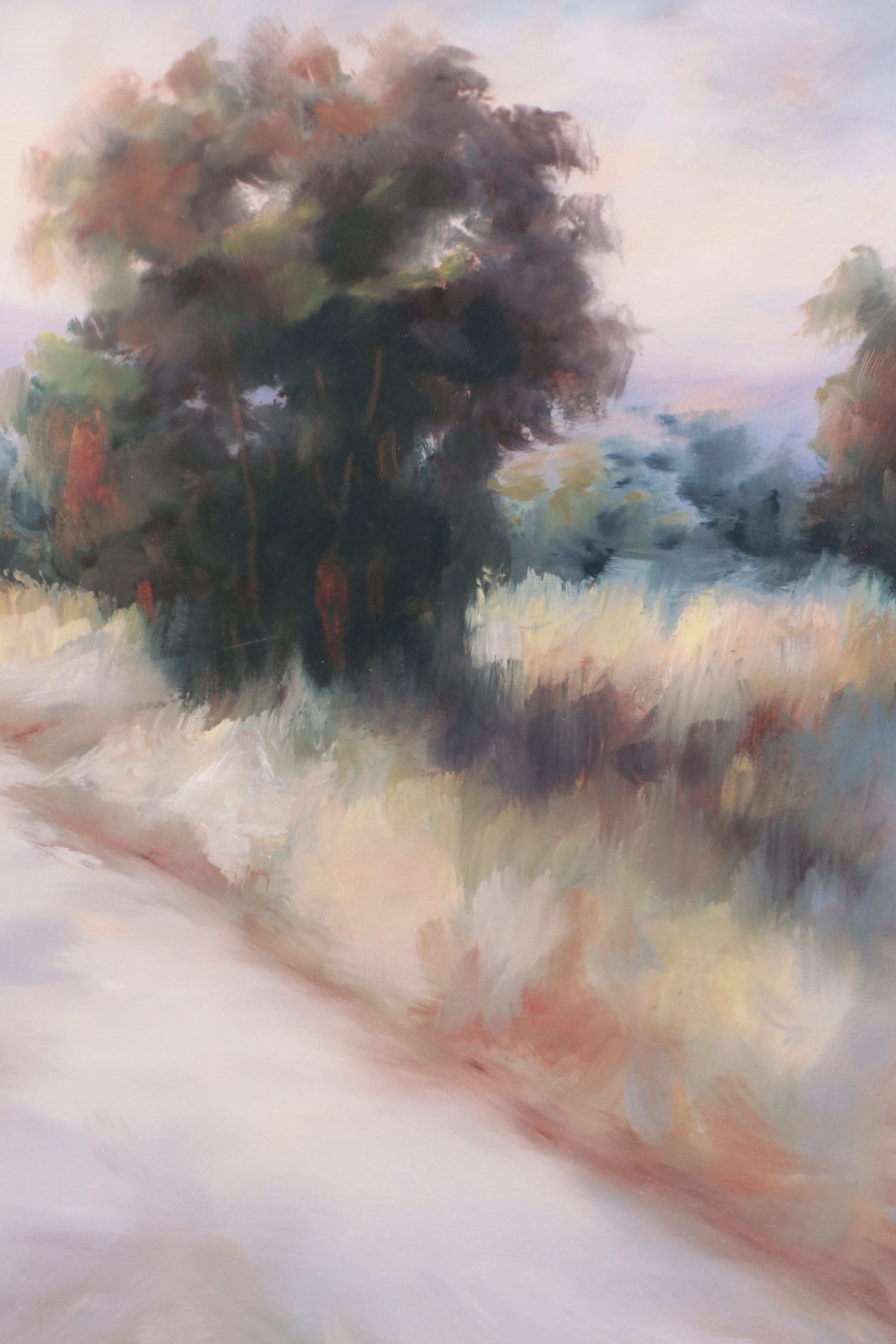 Abstract Sunset Landscape Offset Lithograph, 21st Century