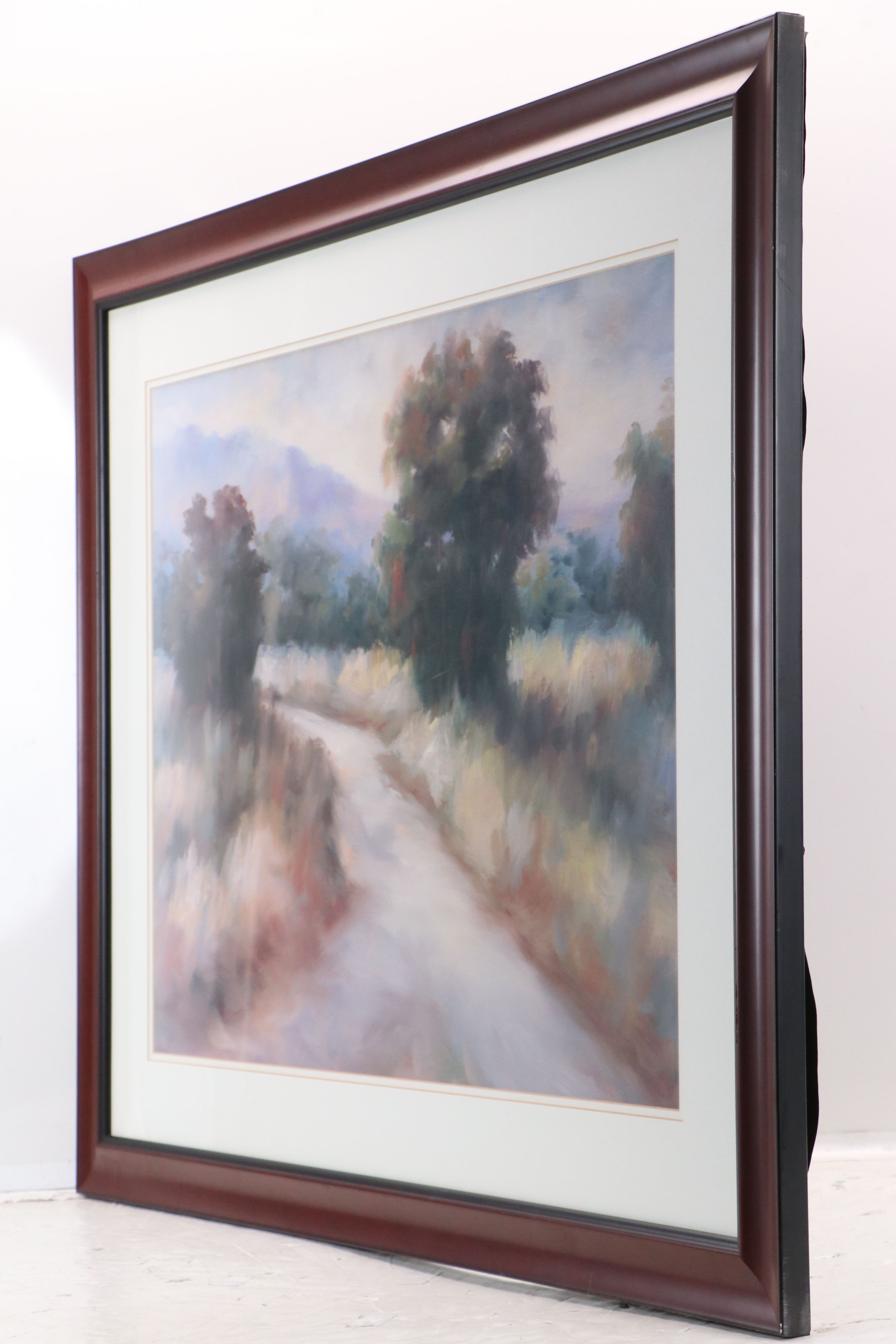 Abstract Sunset Landscape Offset Lithograph, 21st Century